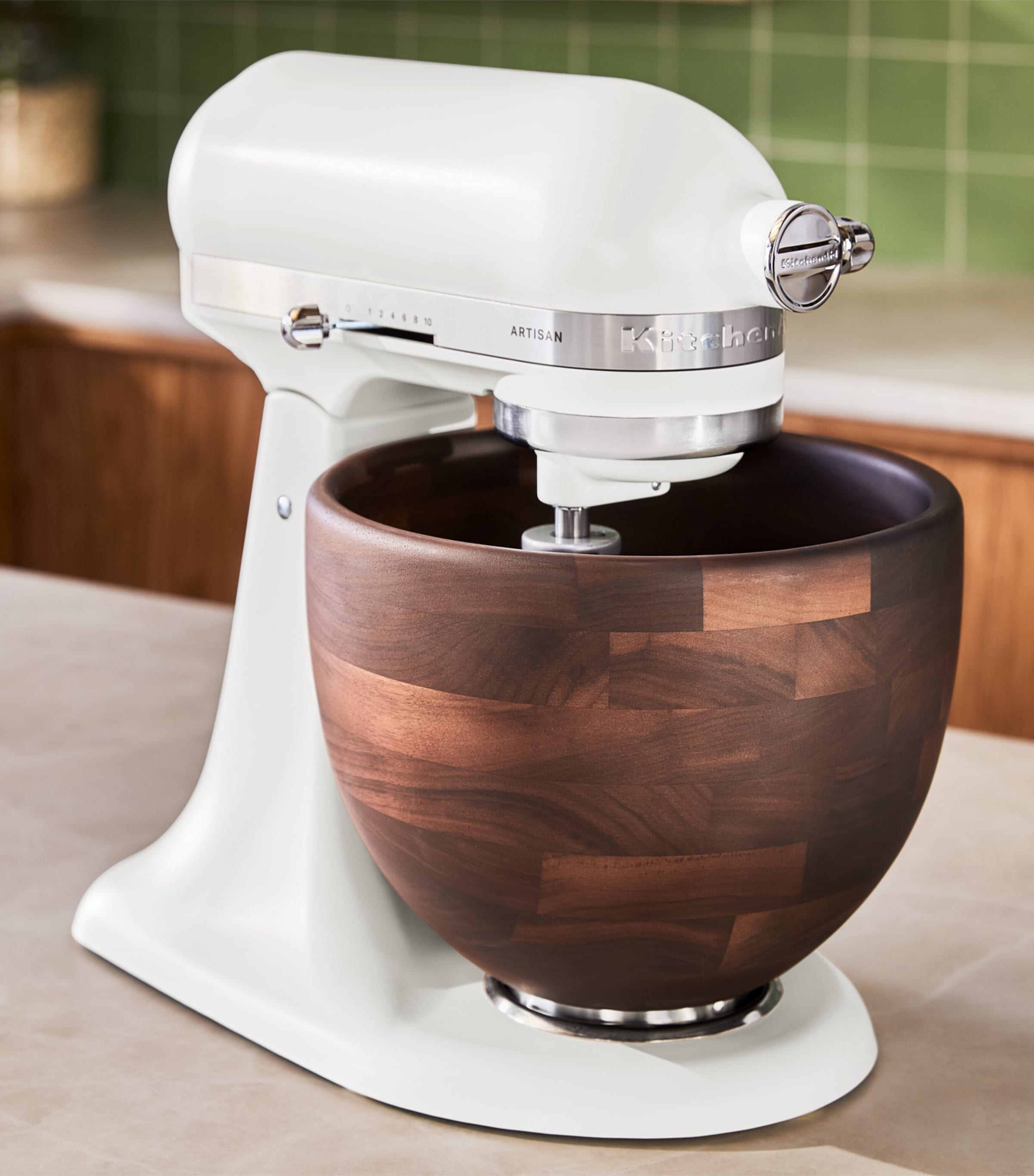 KitchenAid Artisan Stand Mixer (4.7L) Prcln Whte Wlnt Image 8