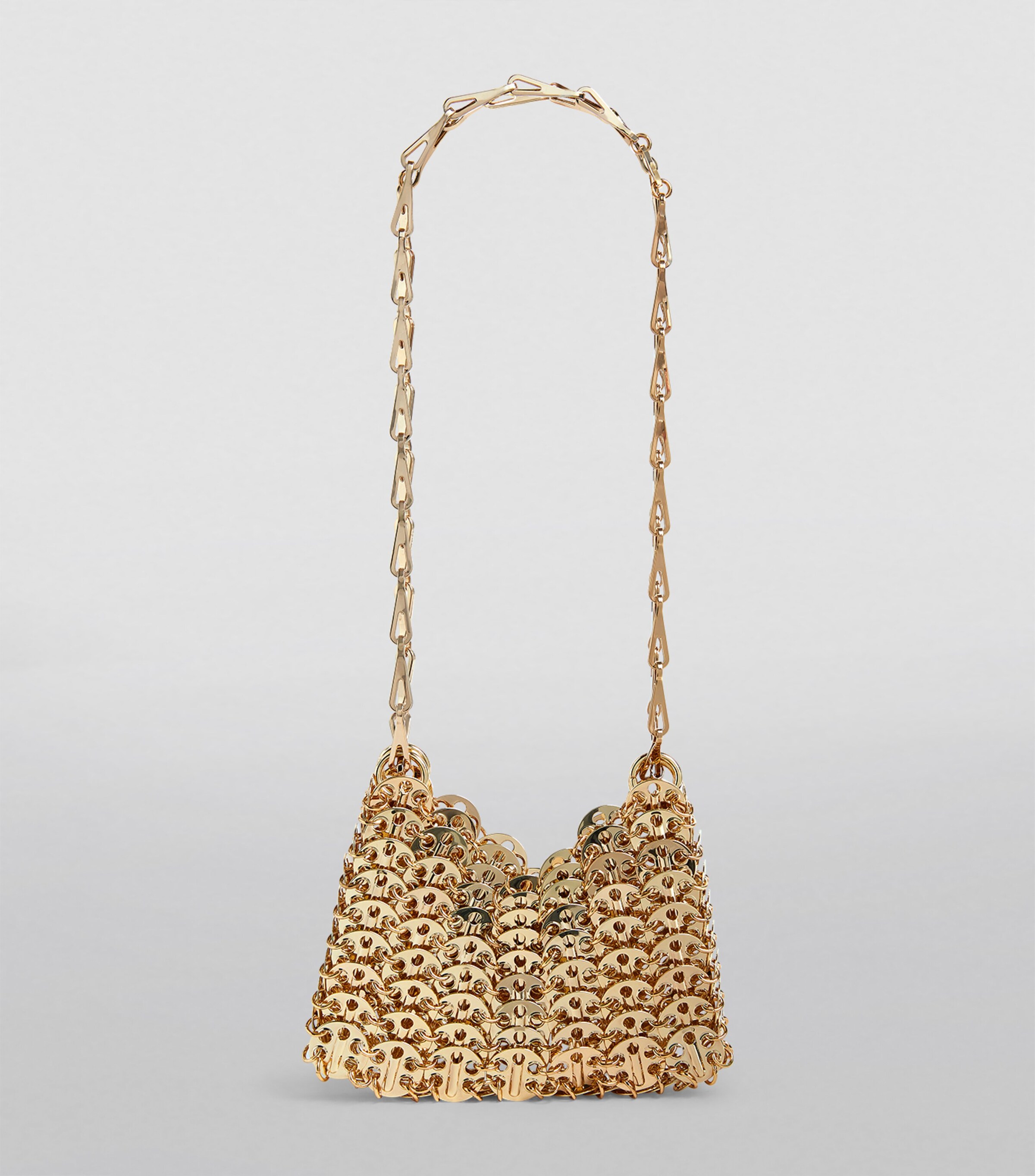 Paco Rabanne Gold Chainmail Nano Bag | Harrods KW