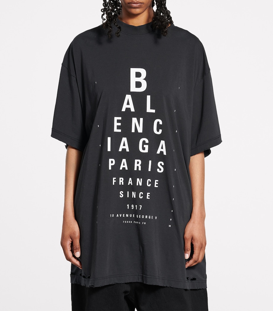 Balenciaga Mens Cotton Oversized Logo T-Shirt Image 6