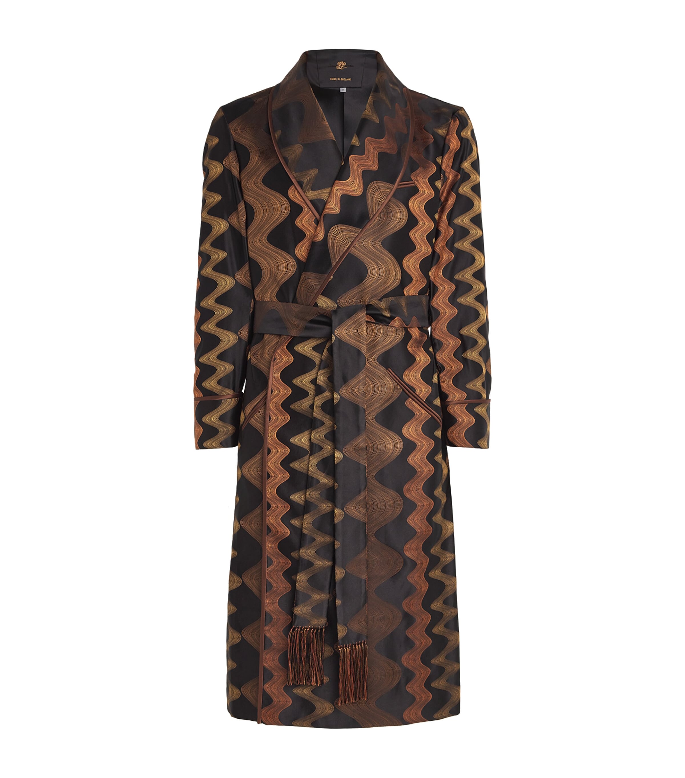 Daniel Hanson Mens Silk Jacquard Robe Image 1