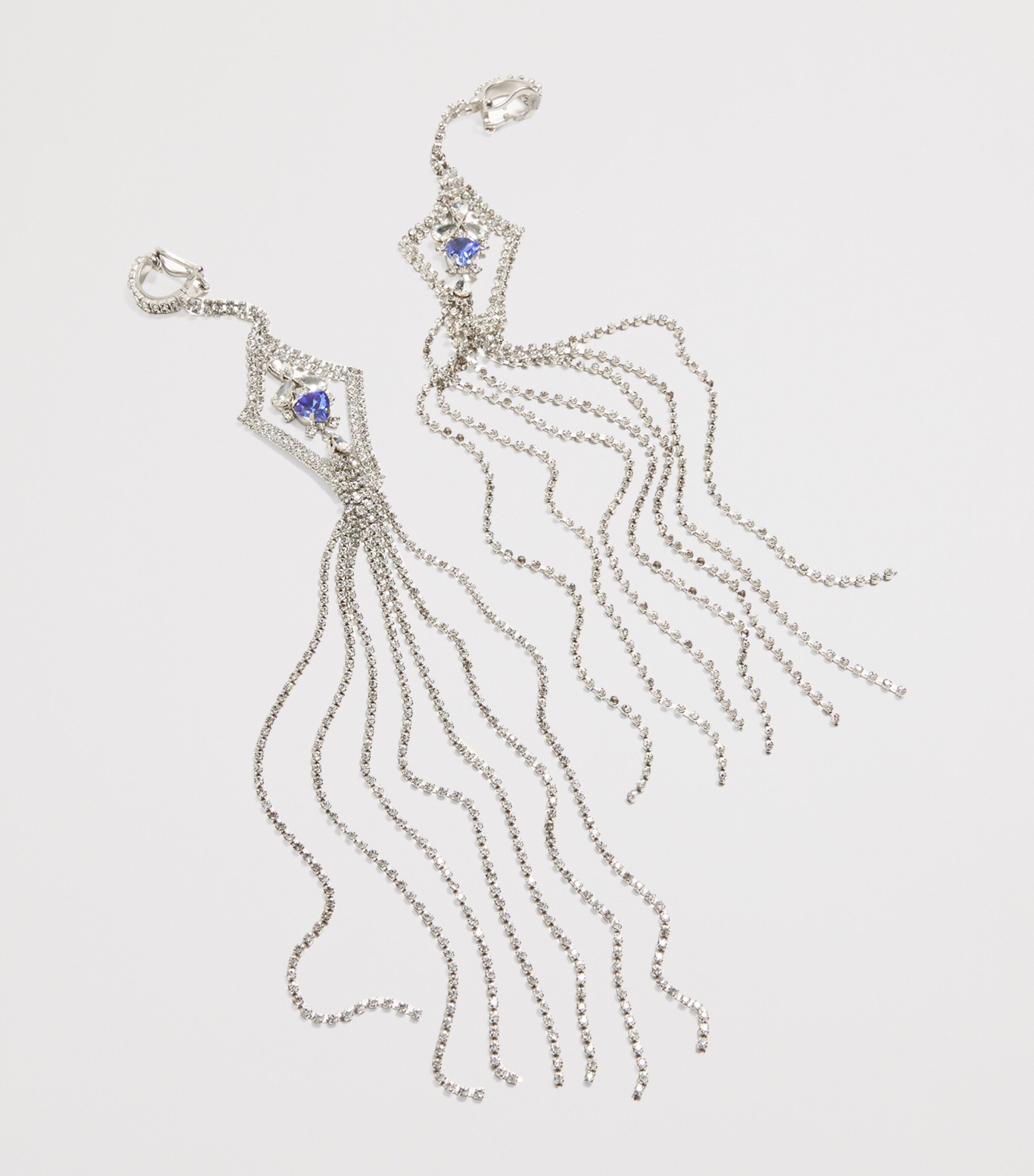 Valentino Garavani Metal and Crystal Rêve Radieux Clip-On Earrings Image 4