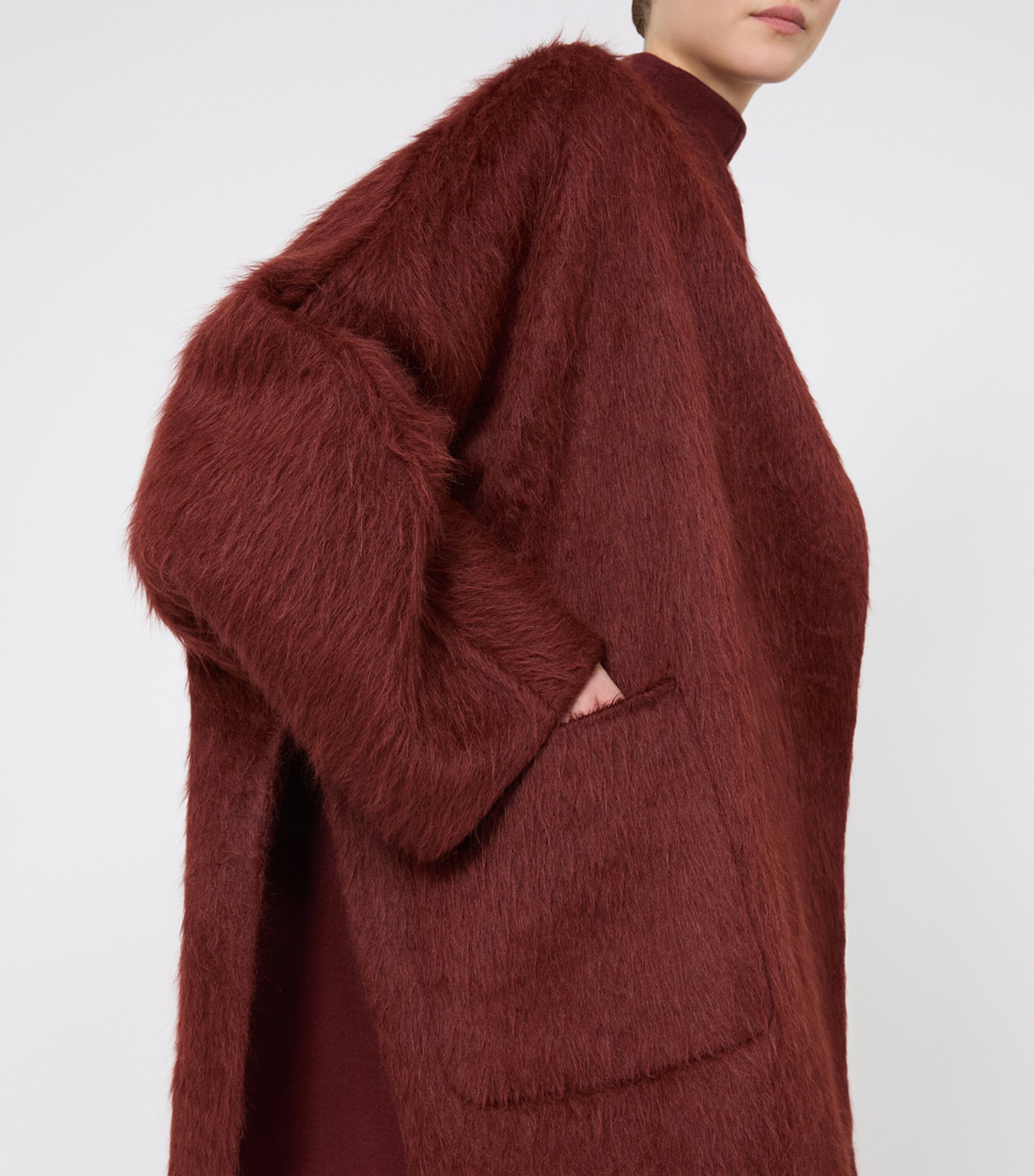 Max Mara Womens Virgin Wool-Alpaca Coat Rust Image 5