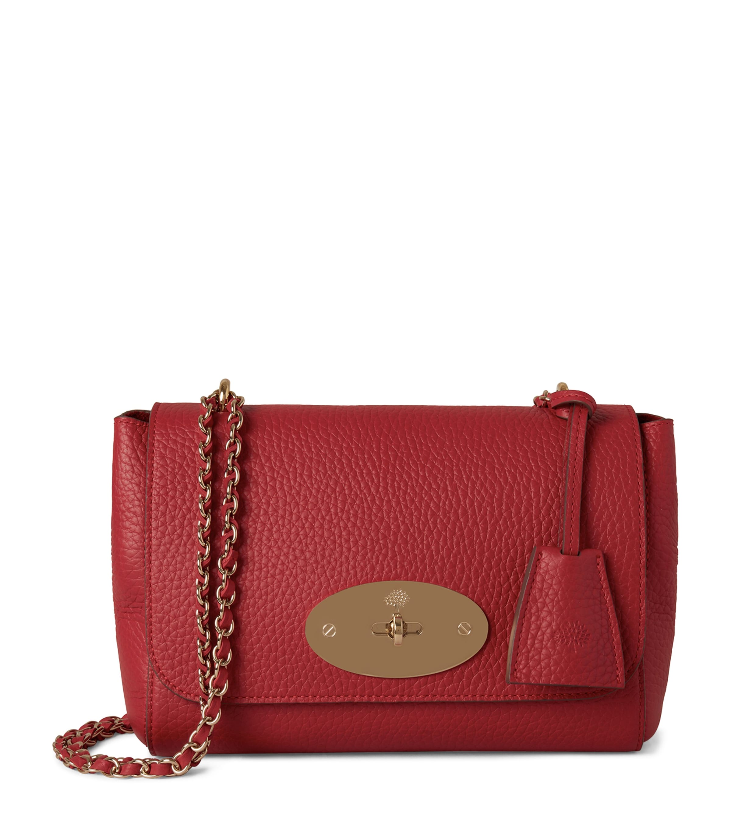 Mulberry Leather Lily Shoulder Bag In Red