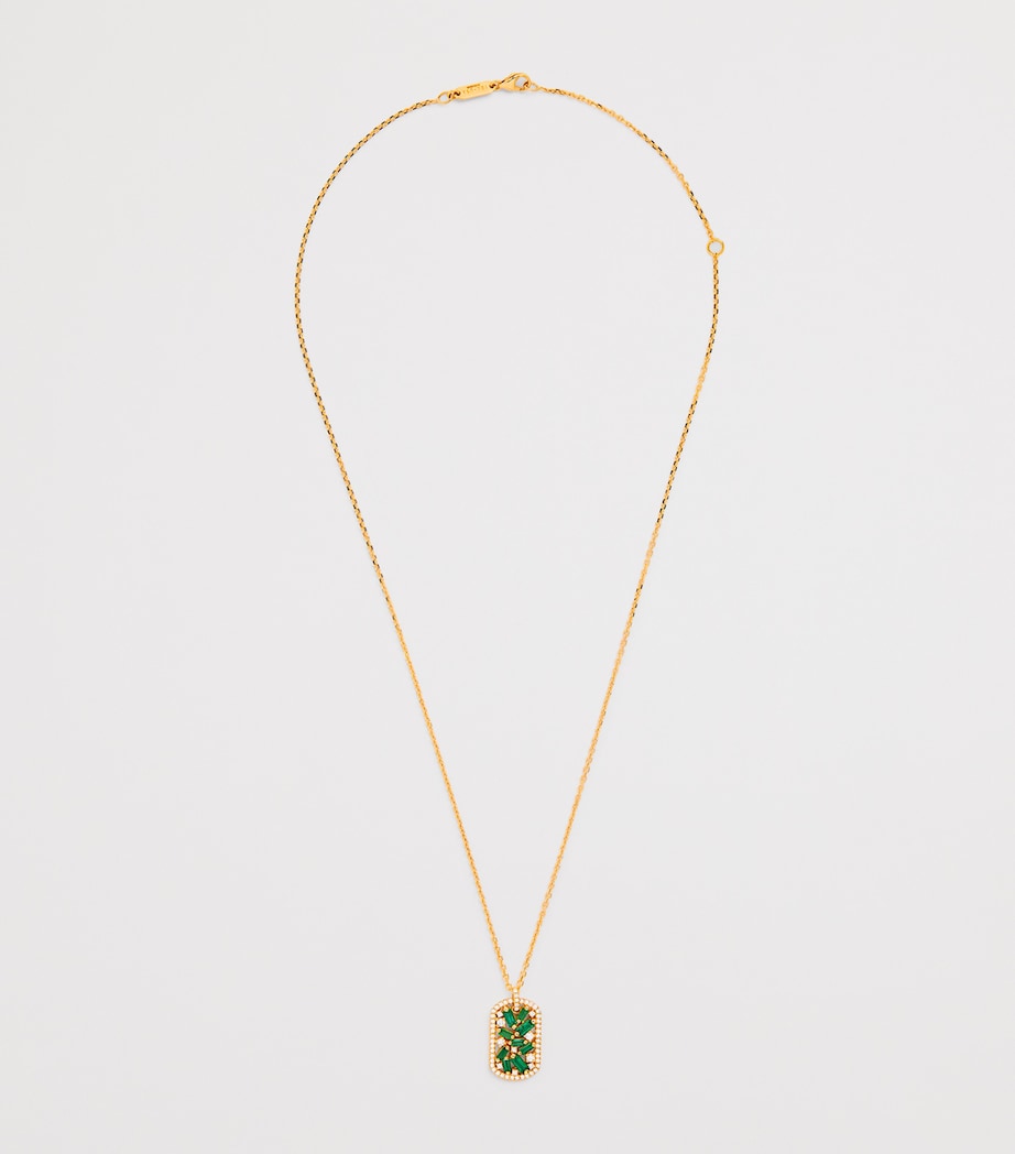Yellow Gold, Diamond and Emerald Frenzy Necklace 18K YG/EMER Image 3