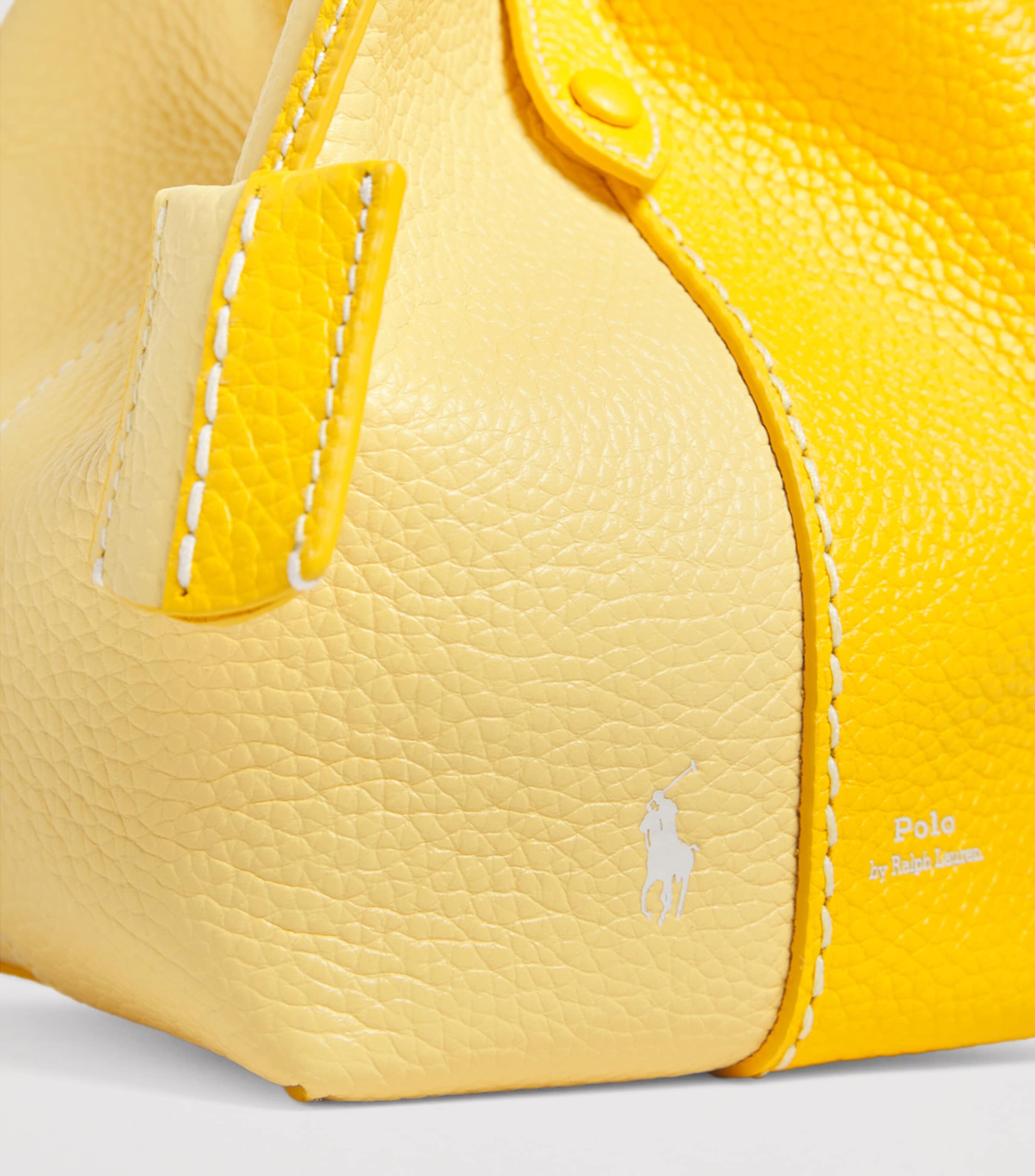 Polo Ralph Lauren Small Leather Polo Play Cross-Body Bag Canary Yel/lemon Mer Image 6