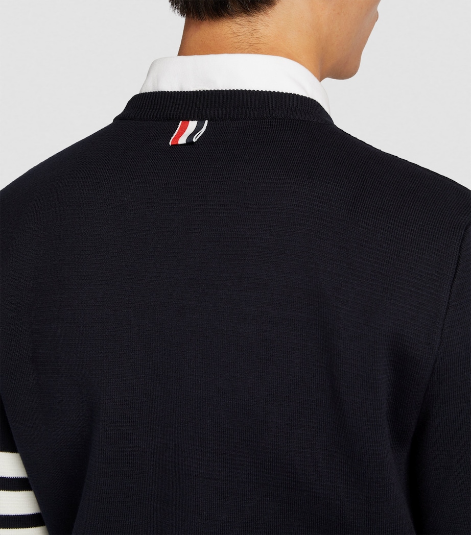 4-Bar Stripe Sweater NAVY Image 6