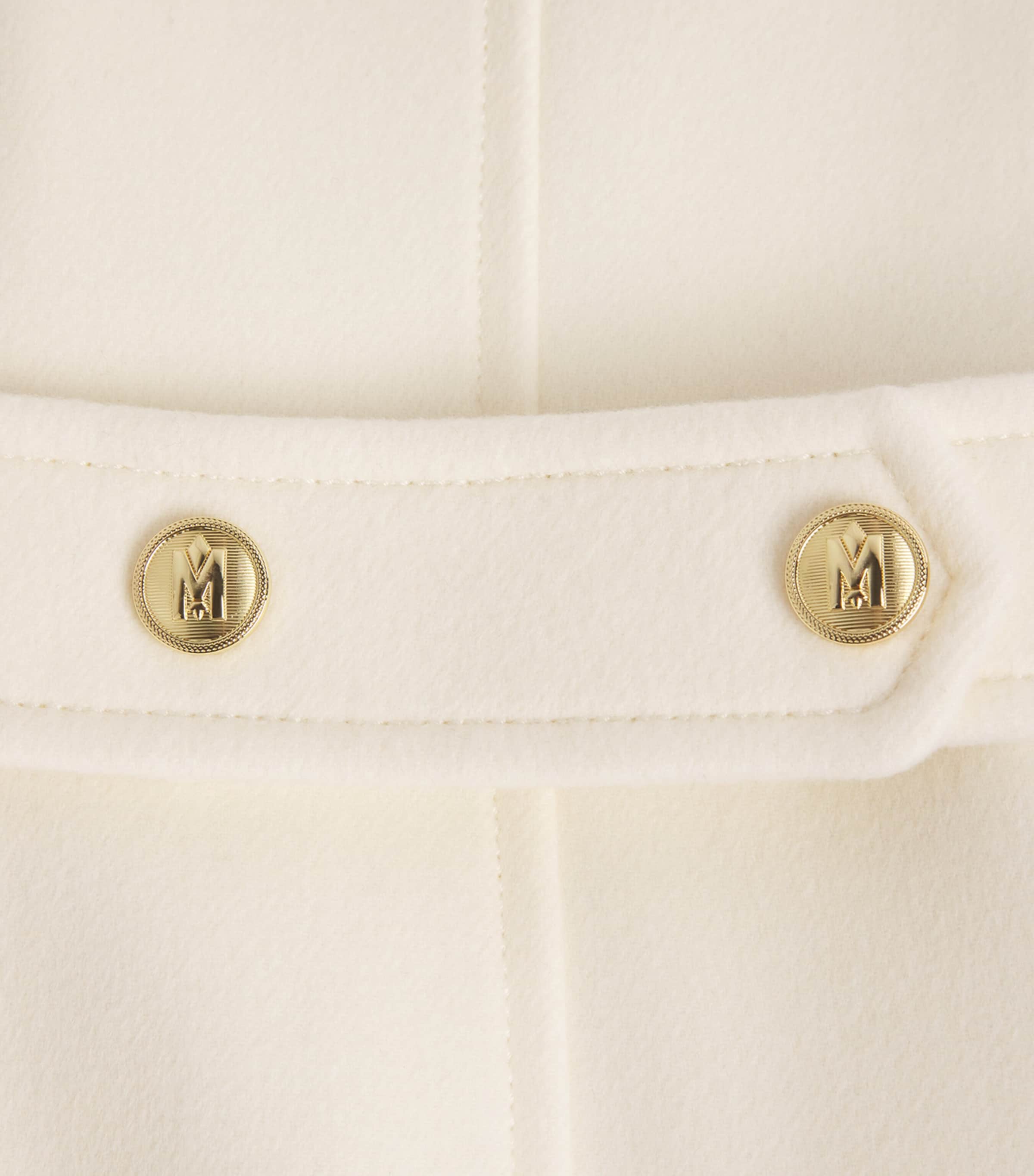 Wool Elodie-R Trench Coat C0253 CREAM Image 4