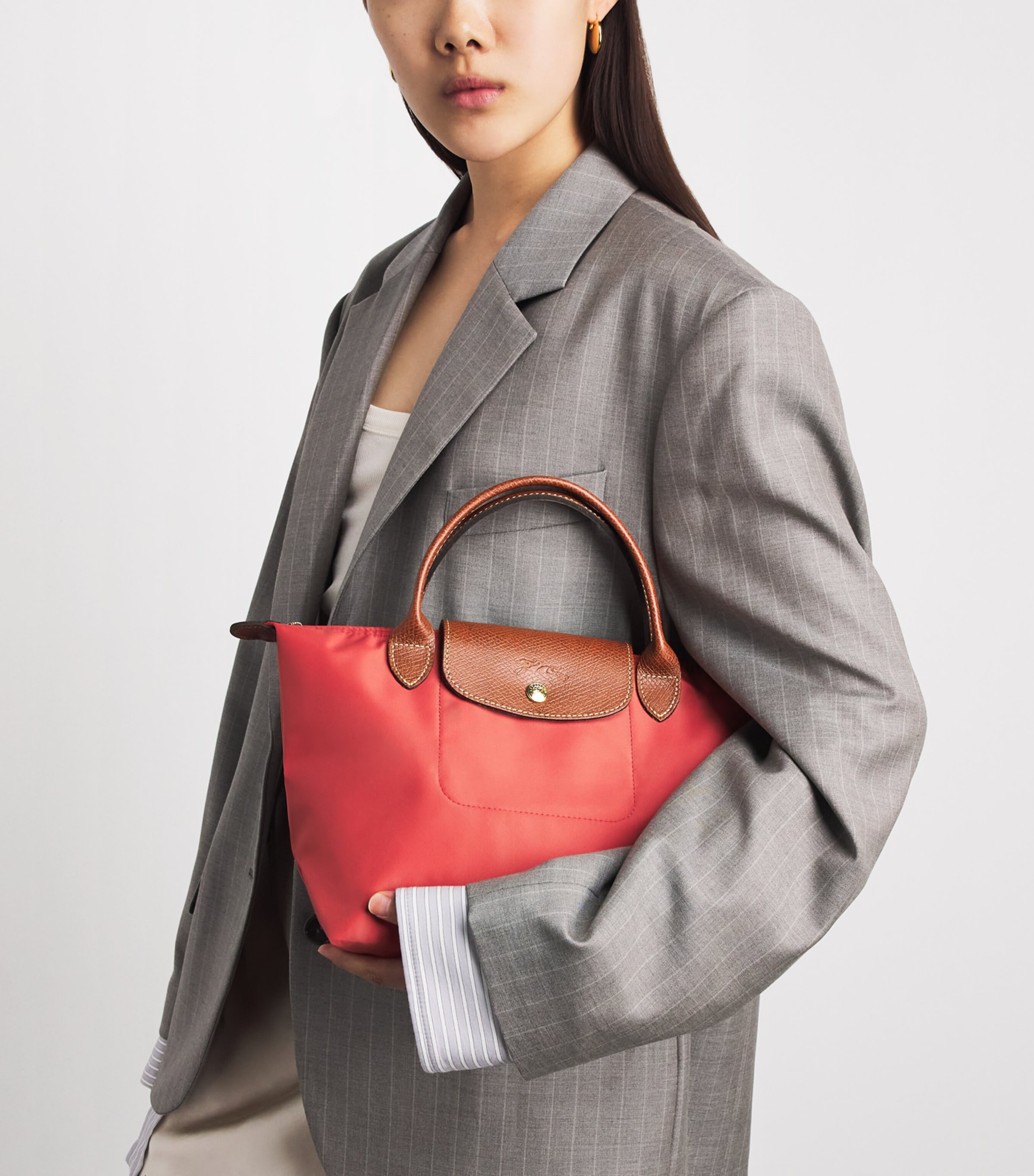 Longchamp Small Le Pliage Original Handbag Fraise Image 2