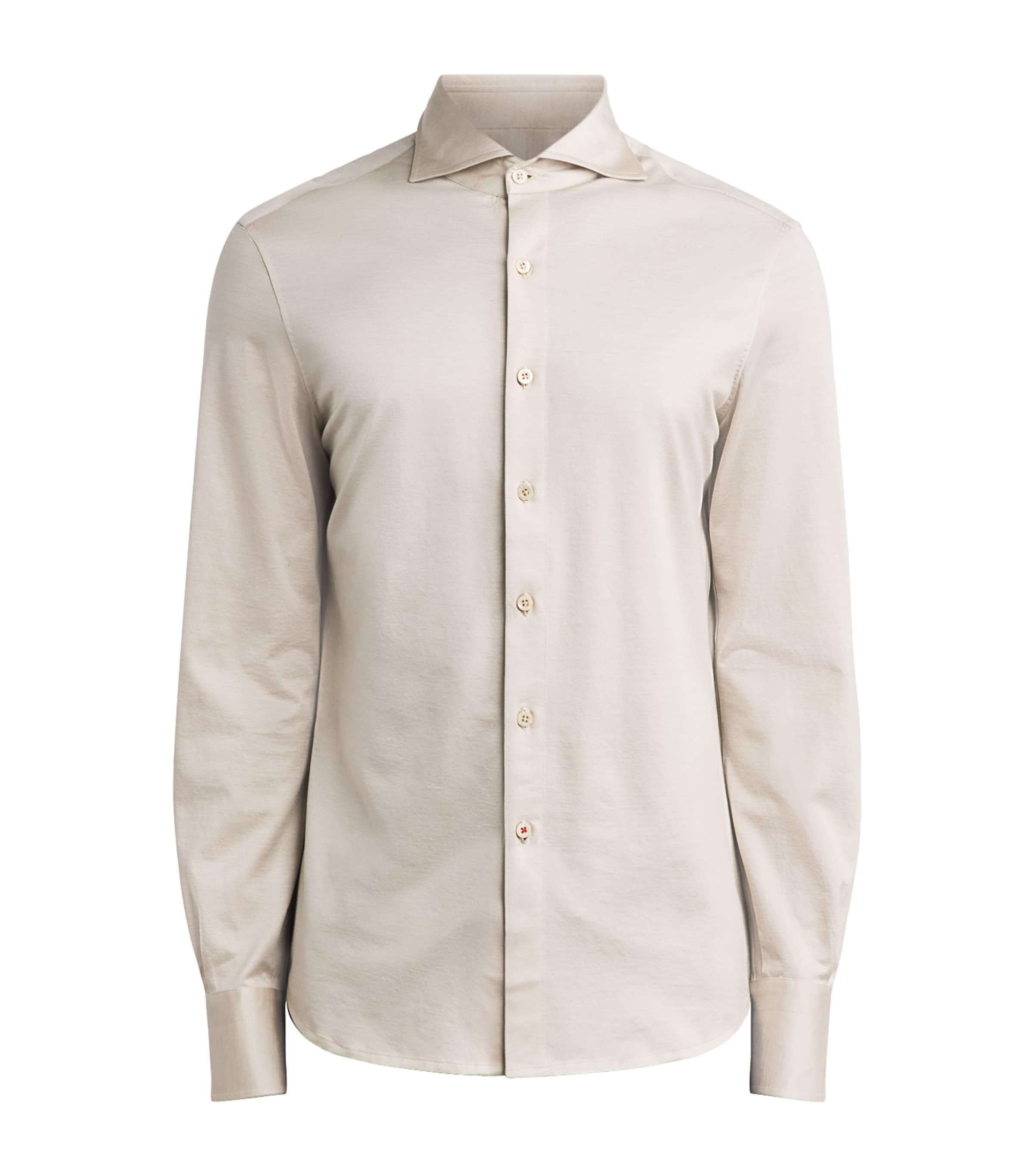 Isaia Mens Cotton Jersey Shirt Image 1