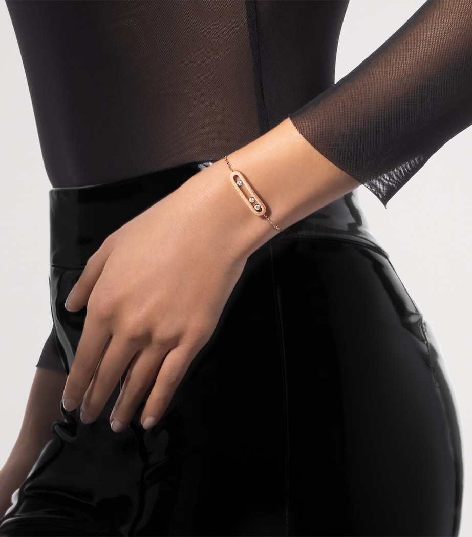 Messika Move Classique Pink Gold and Diamond Bracelet (0.30ct) Pink Gold Image 2