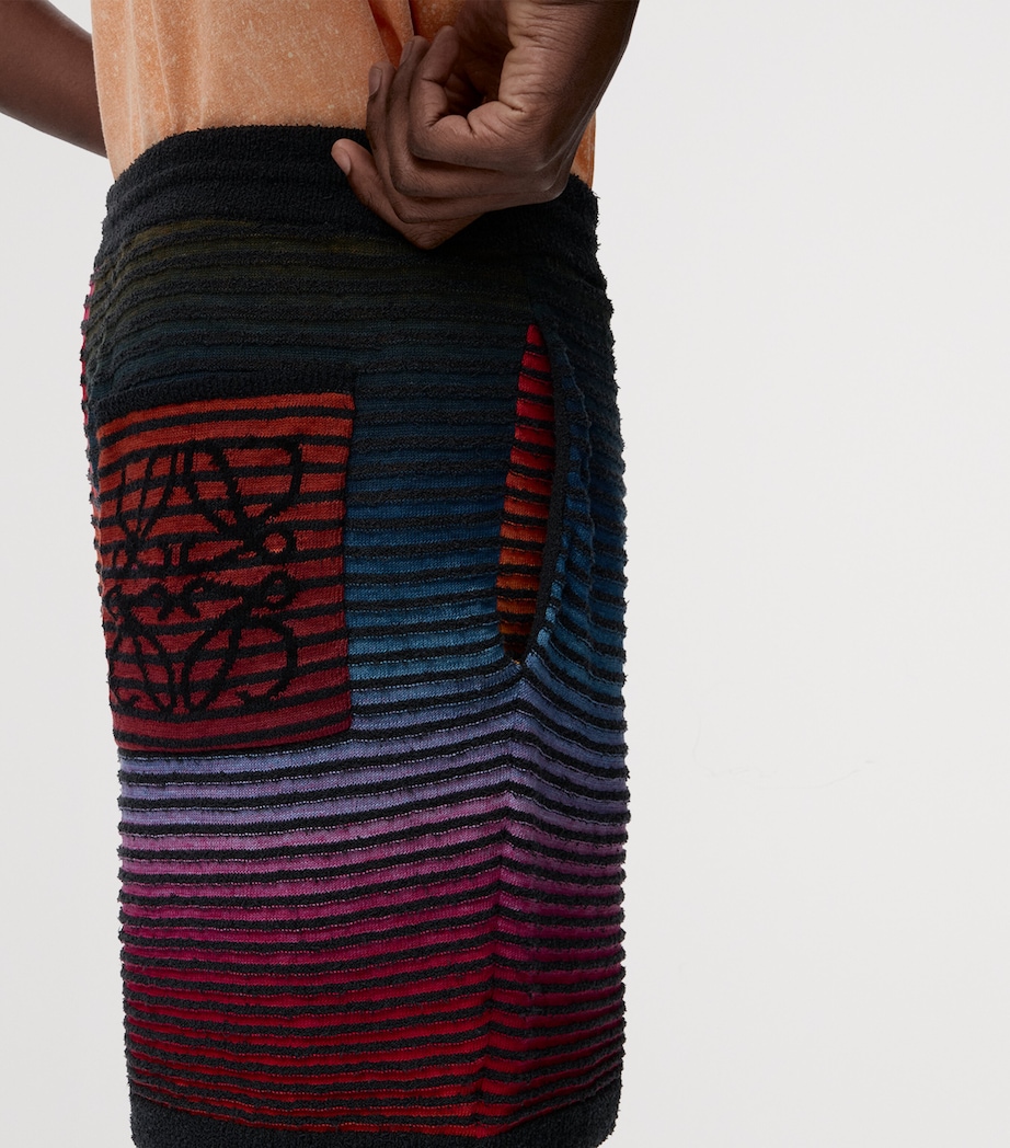 LOEWE Mens x Paula’s Ibiza Stripe Shorts Multicolor/black Image 5