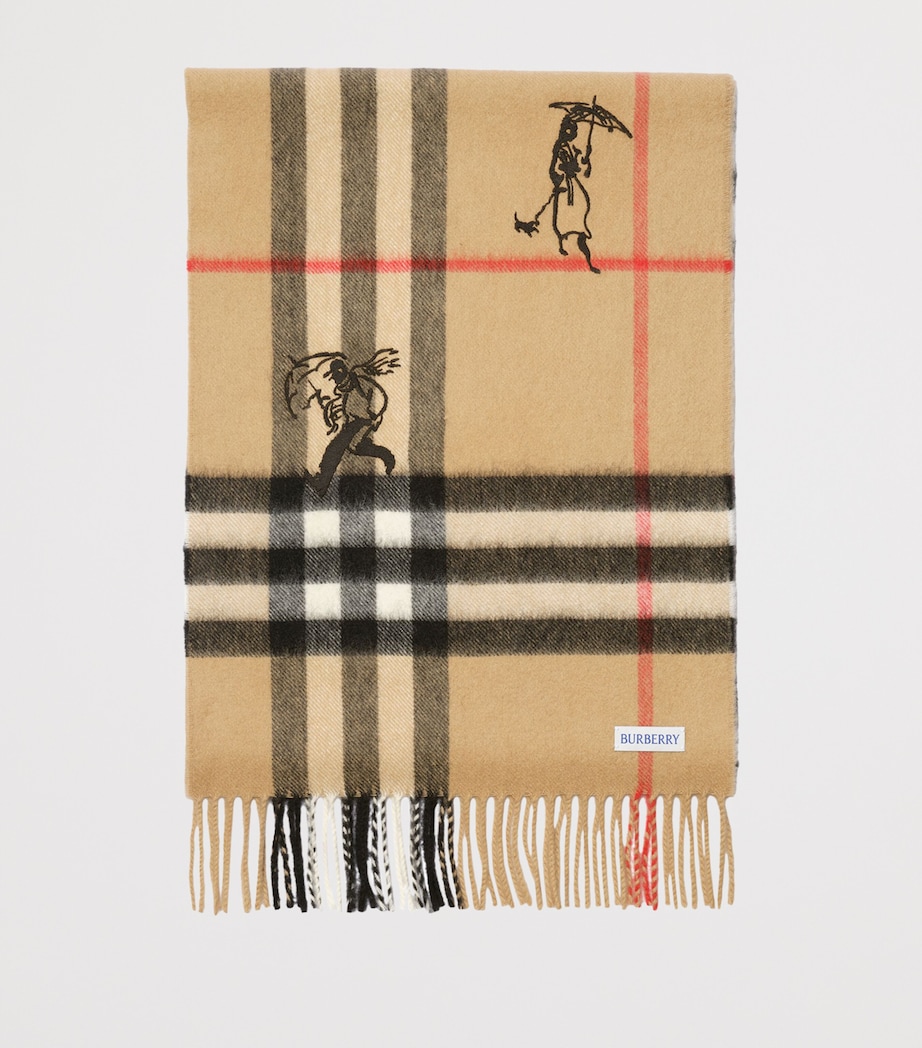 Burberry Cashmere Check Mates Scarf Archive Beige Image 4