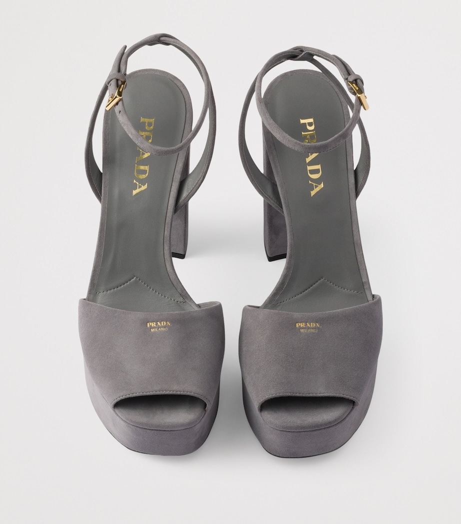 Suede Platform Sandals 115 F073E Image 3