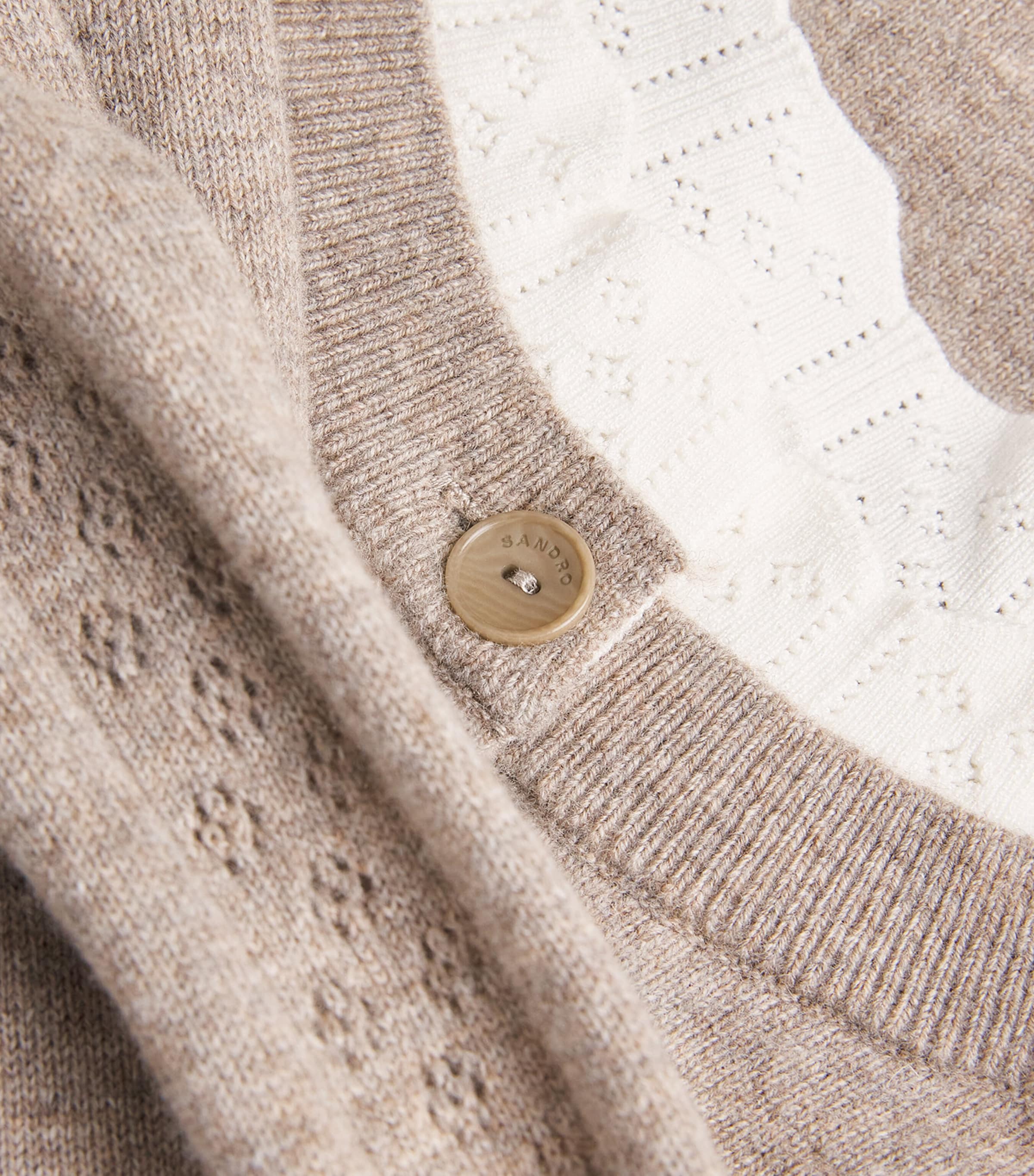 Wool-Cashmere Cardigan CARAMEL Image 5