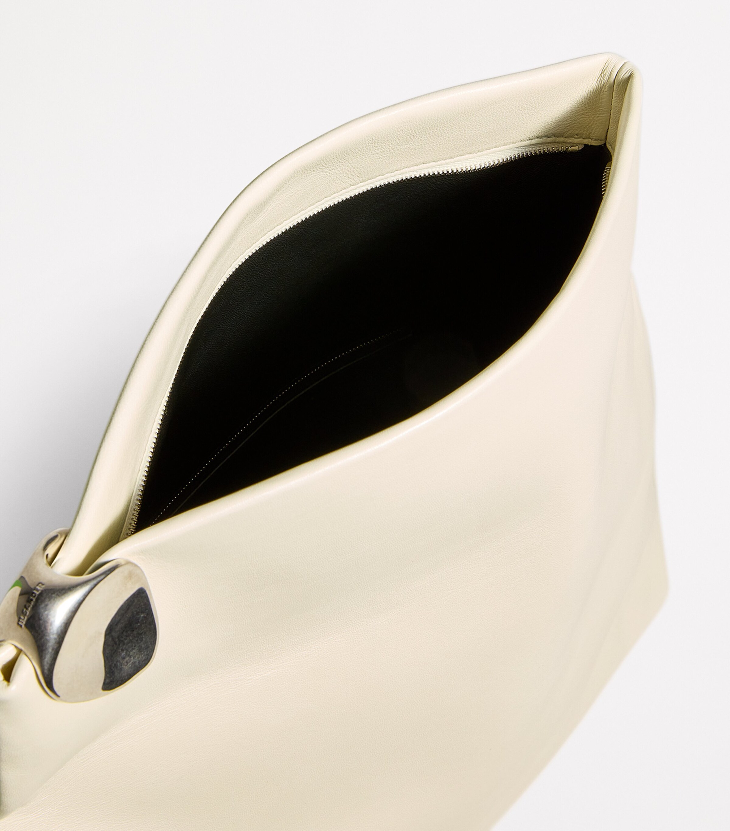 Jil Sander Leather Jewel Zip Clutch Bag | Harrods US