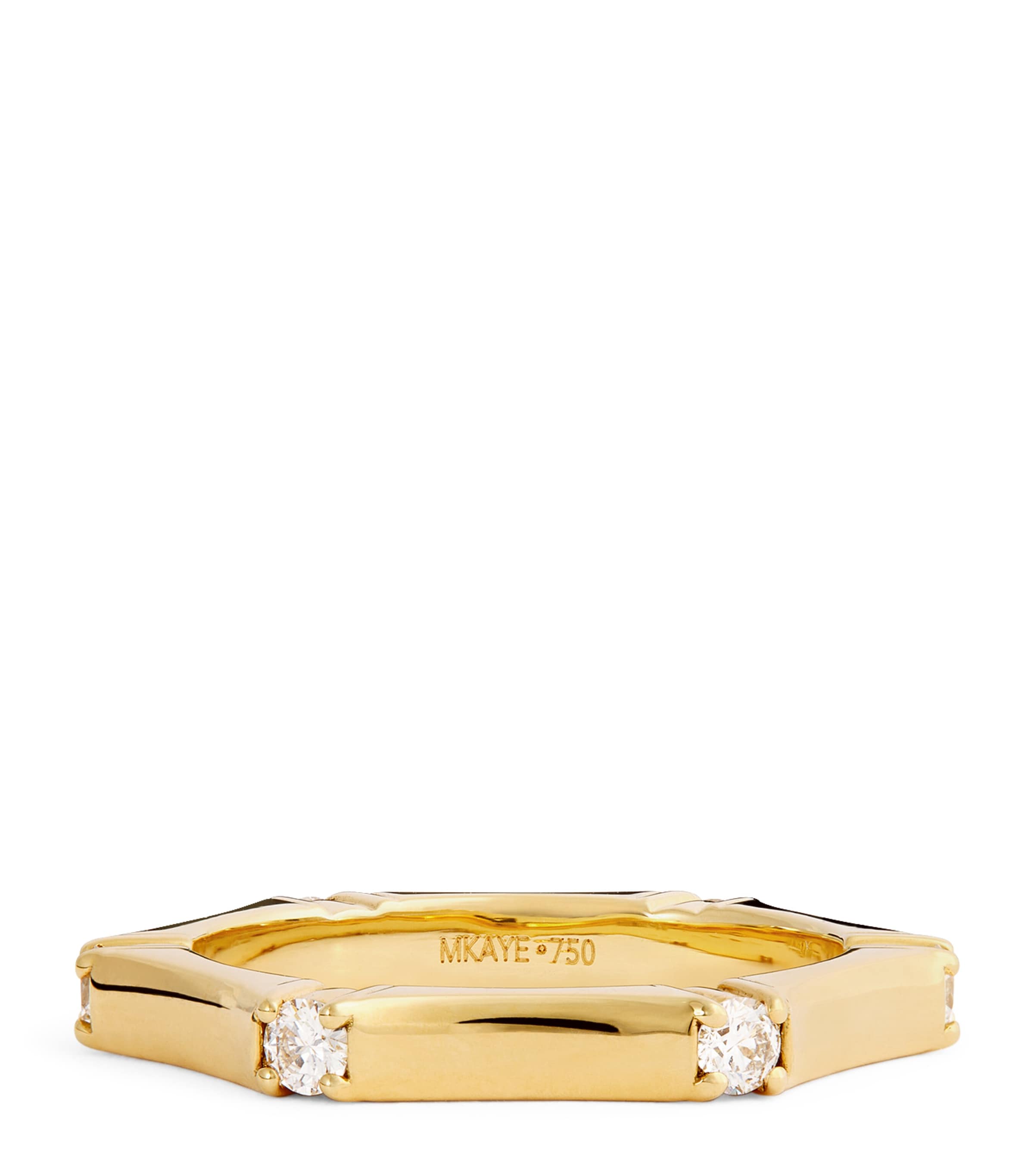 Melissa Kaye Yellow Gold And Diamond Honey Station Ring In Gold