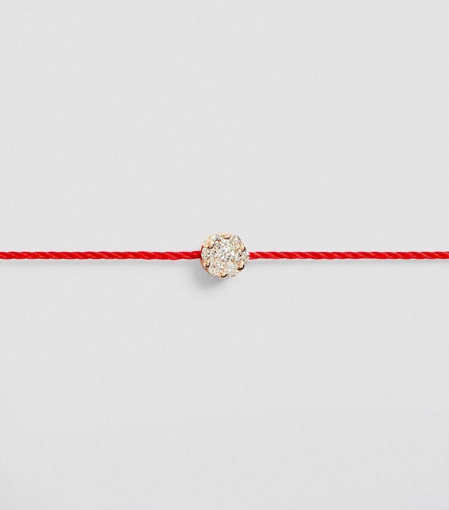 Yellow Gold and Diamond Illusion Bracelet RED Image 3