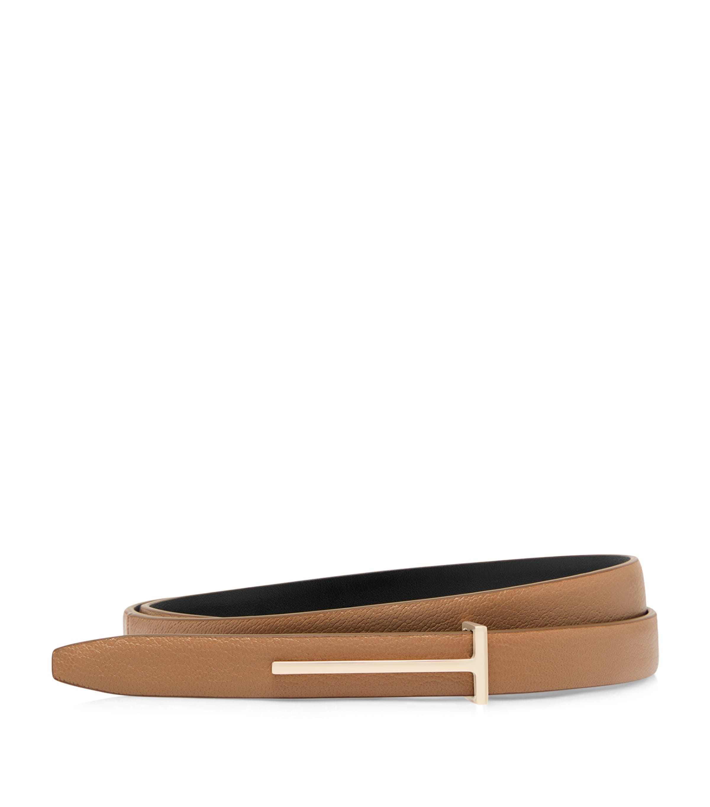TOM FORD Grained Leather T Belt Jbr Image 1