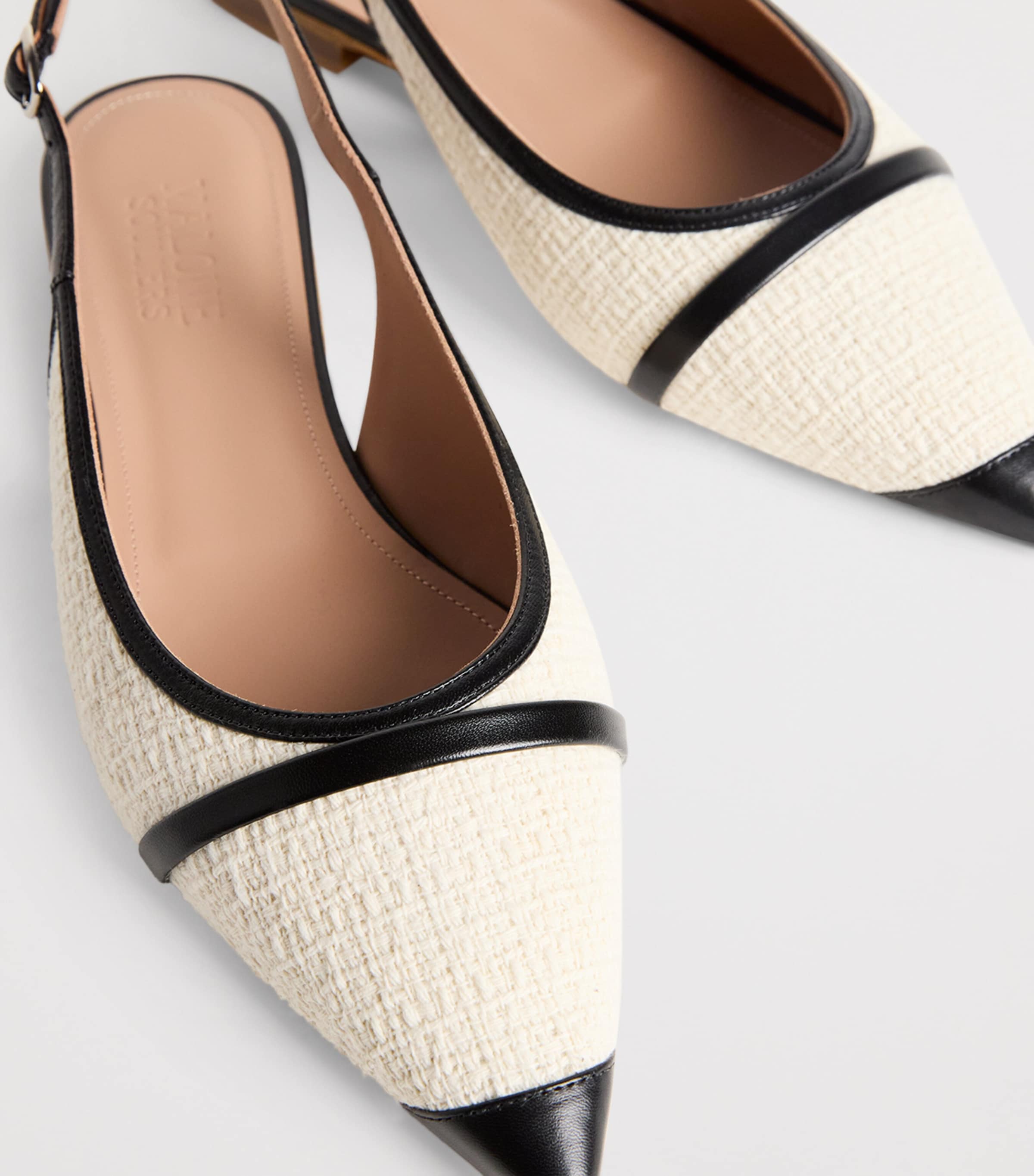 Bouclé Jama Slingback Flats CREAM Image 7