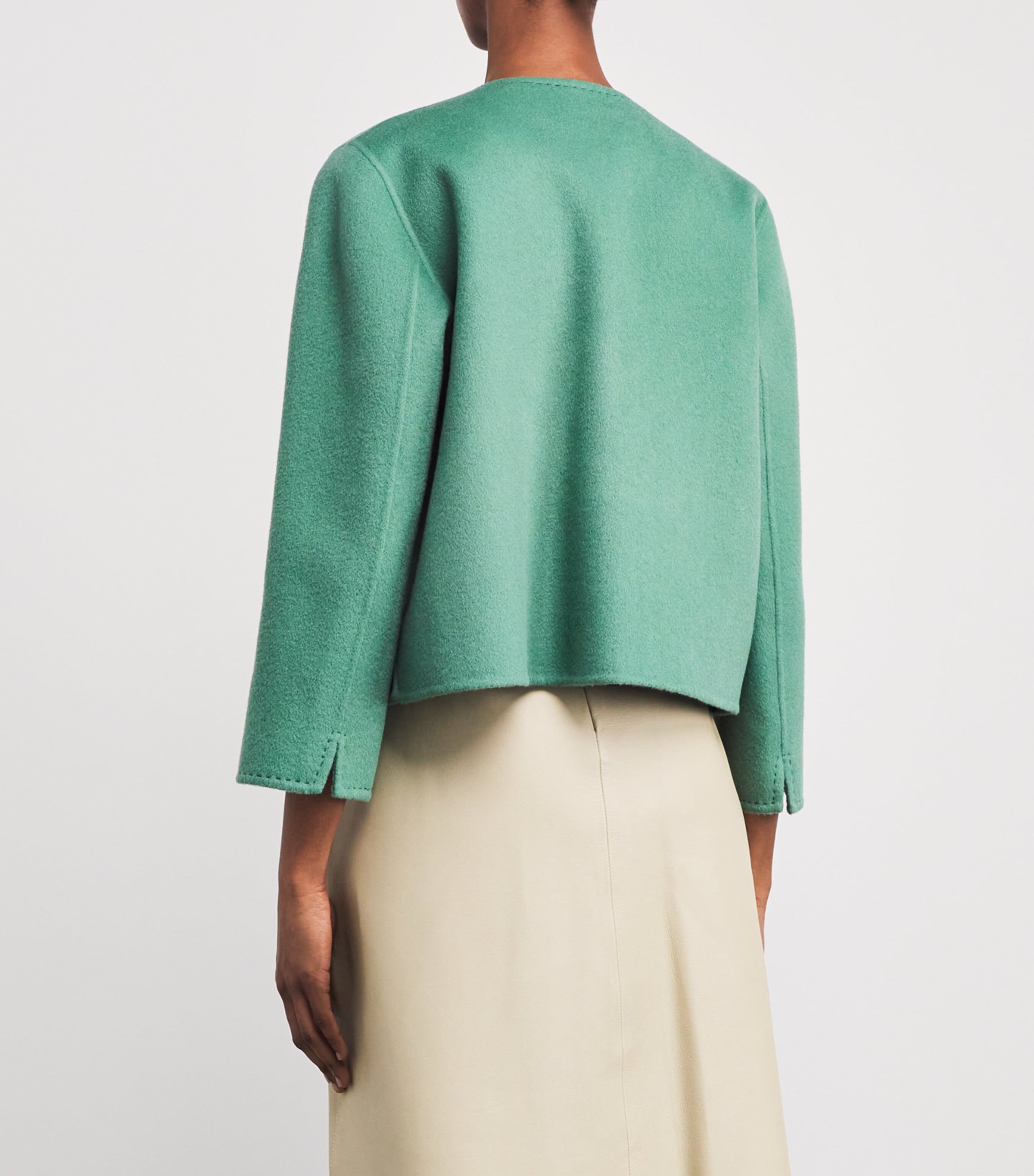 Wolk Morais Womens Cashmere Four Pocket Jacket Patina Image 4