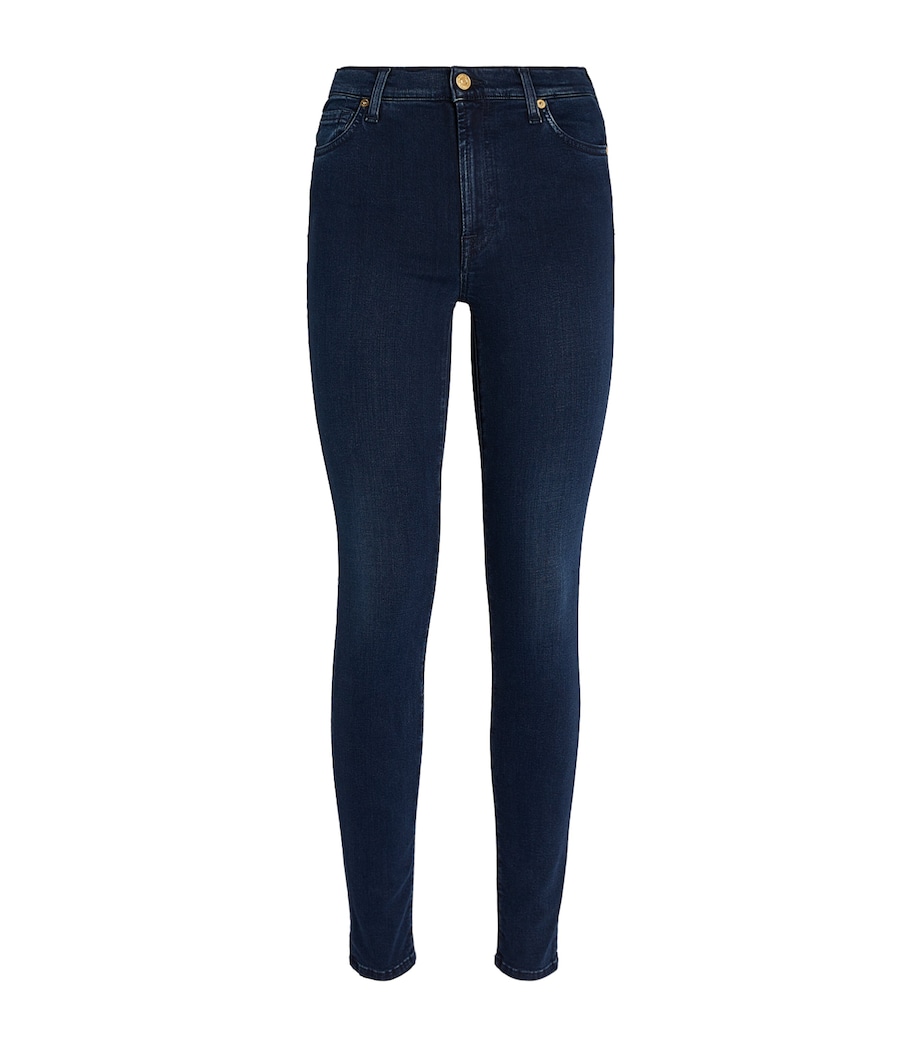 Slim Illusion Luxe High-Rise Skinny Jeans NAVY Image 1