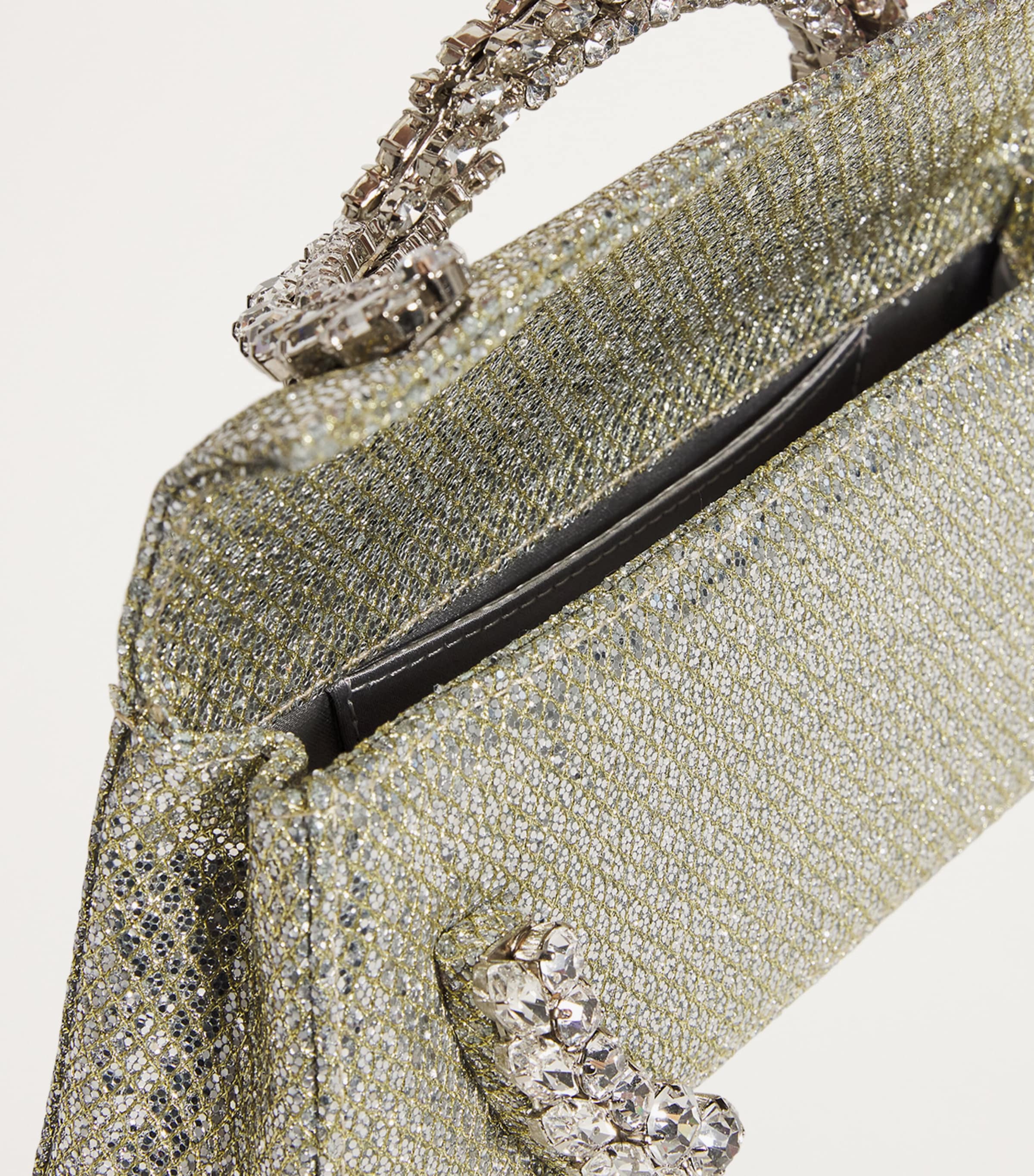 Glitter Spiral Karma Clutch Bag GOLD Image 4