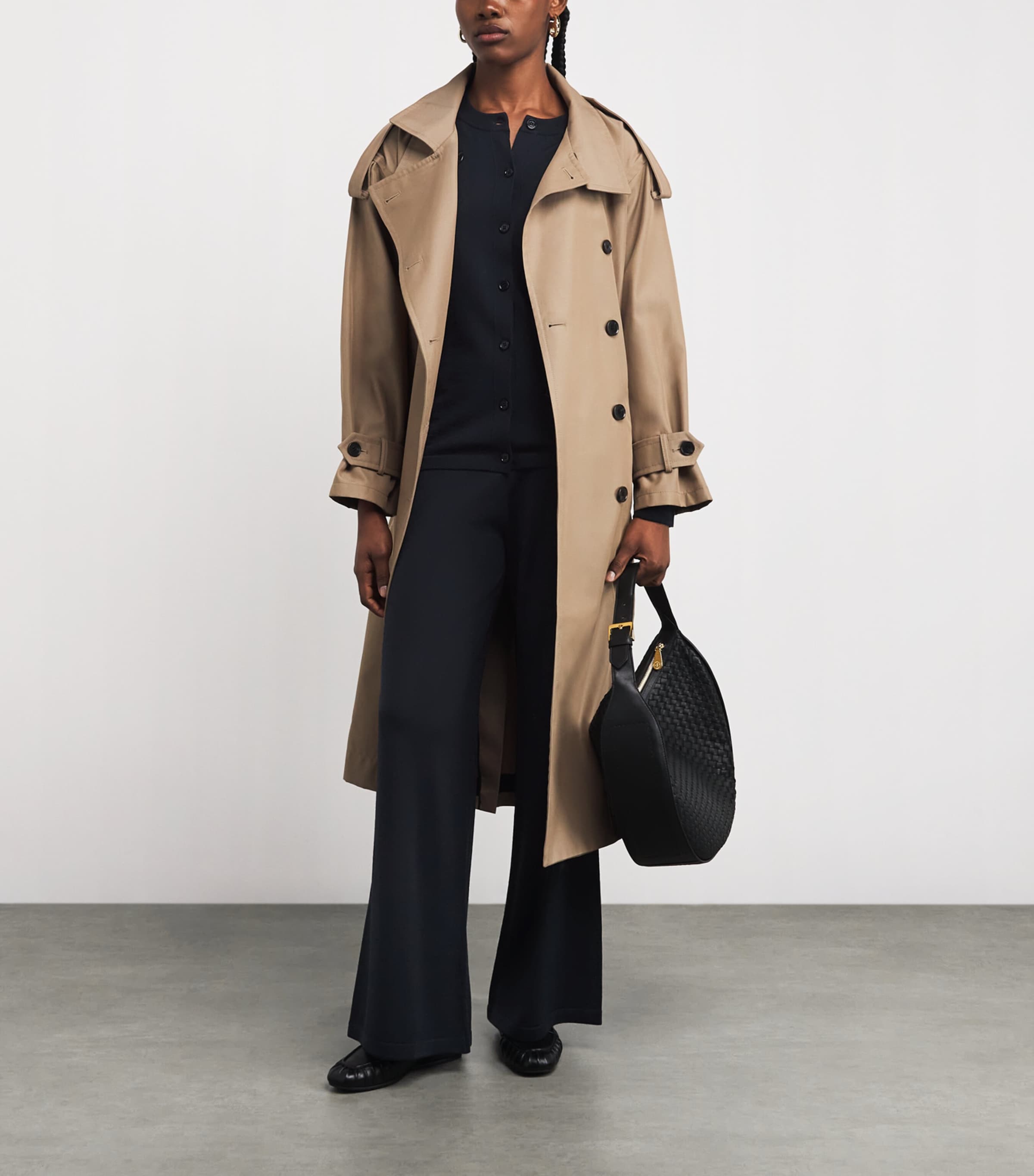 Merino Wool Wide-Leg Trousers 6437 NIGHT SKY Image 2