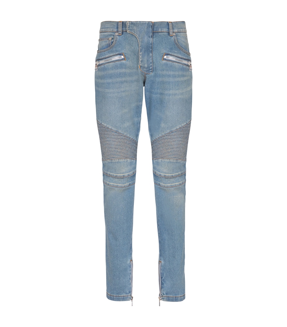 Biker Slim Jeans 6AW BLEU JEAN Image 1