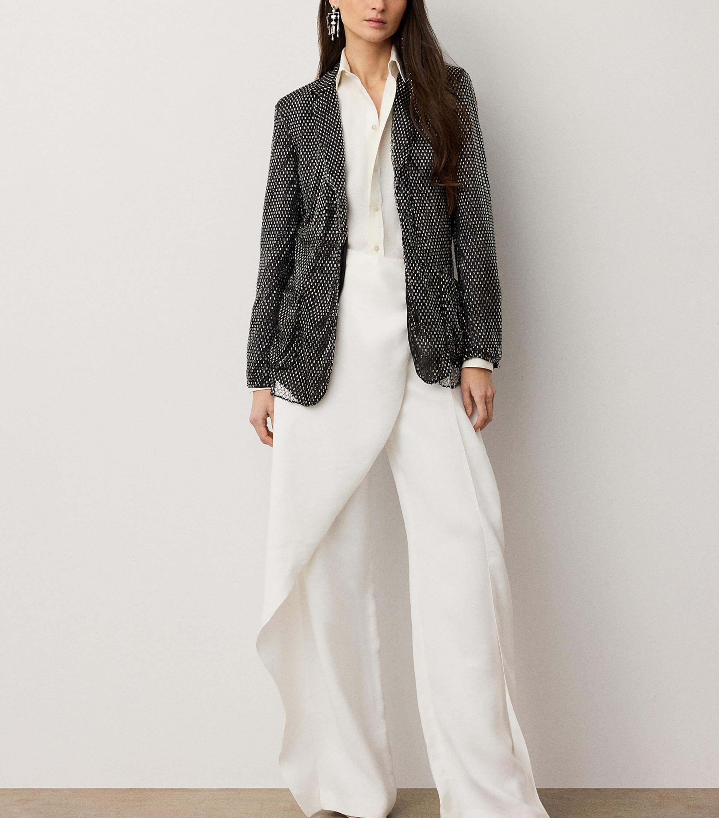 Ralph Lauren Collection Womens Embellished Brynn Jacket Black Image 3