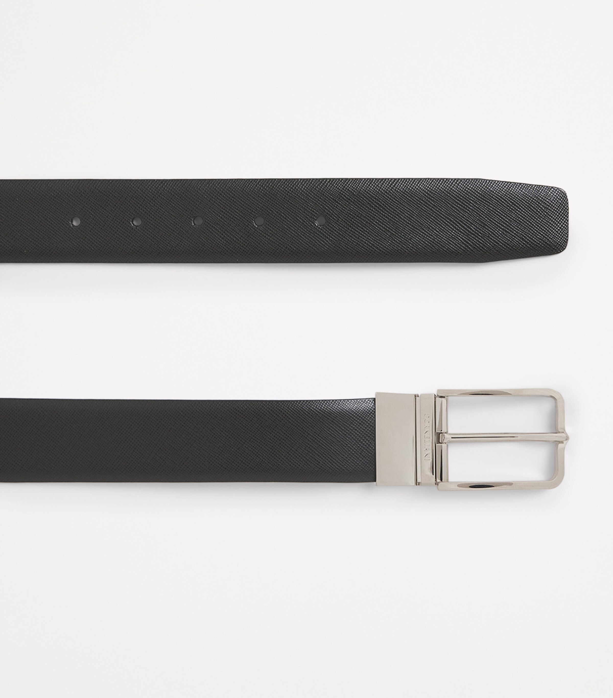Corneliani Leather Belt Black Print Image 4