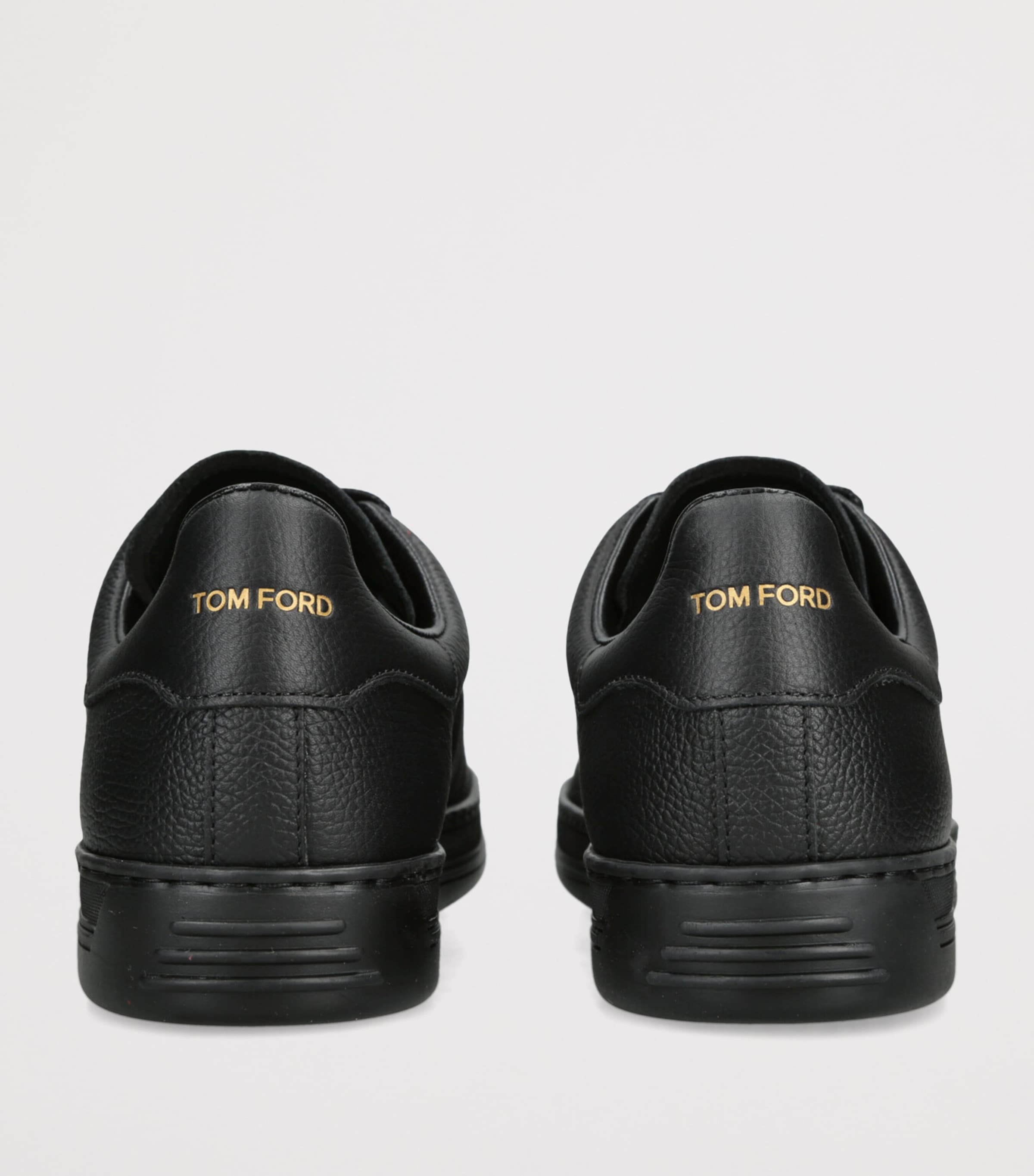TOM FORD Leather Warwick Sneakers Black Image 2