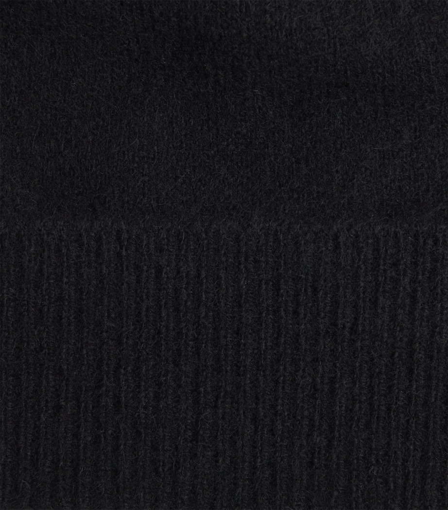 Cashmere Brushed Beanie BLACK Image 3
