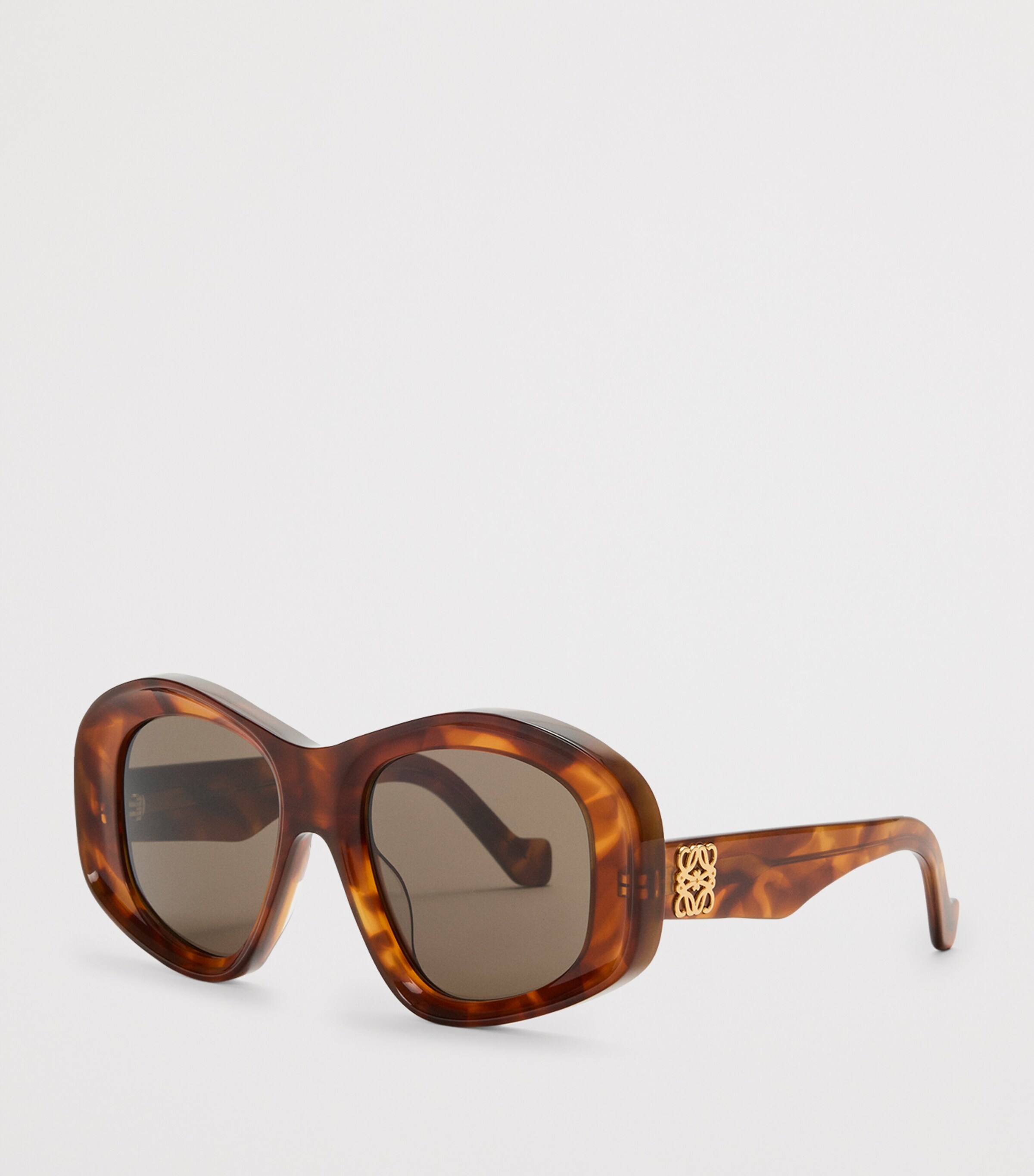 Bevelled Pentagon Sunglasses HAVANA Image 2