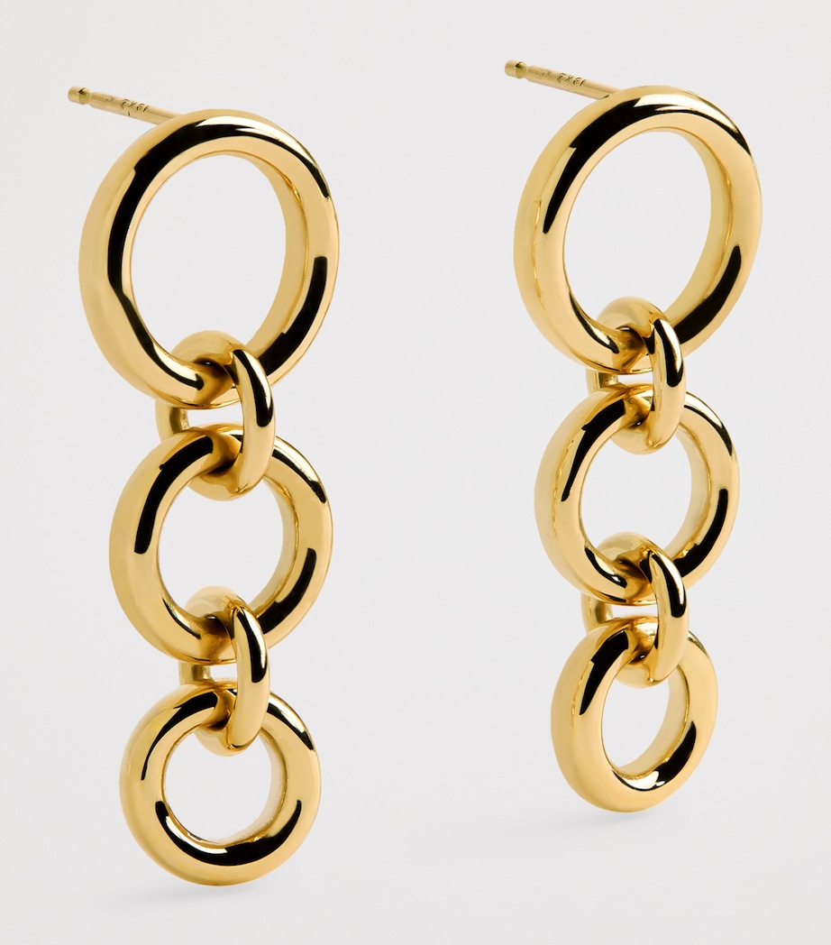Yellow Gold Talan Link Earrings YELLOW GOLD Image 3