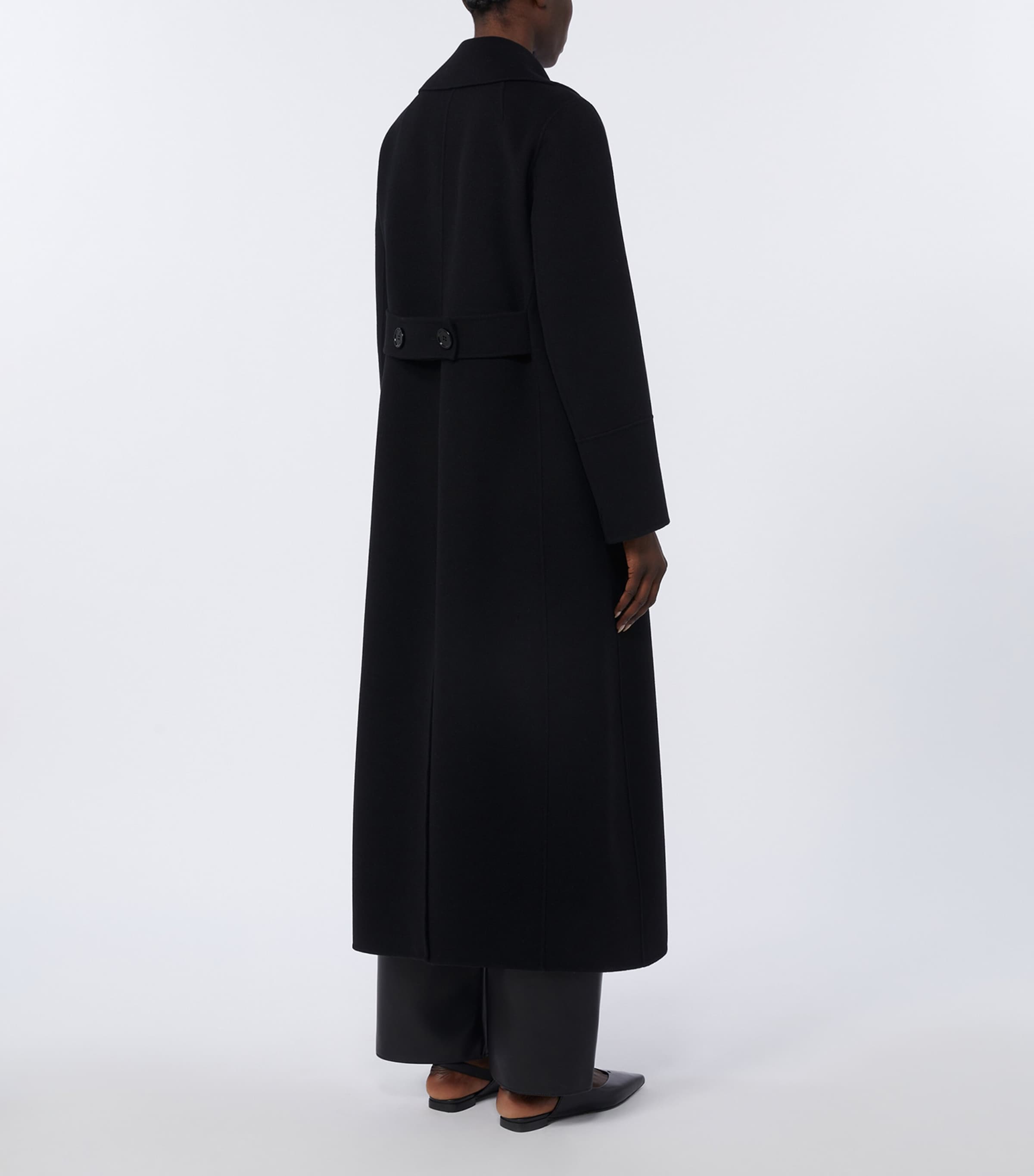 Virgin Wool Coat BLACK Image 4