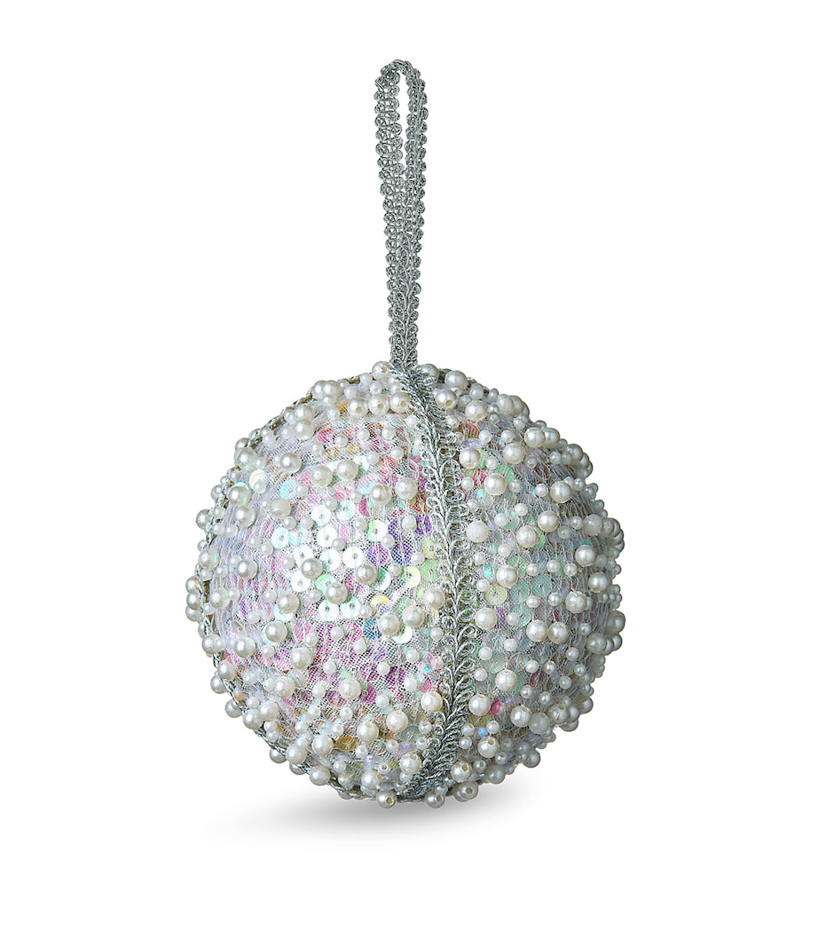 Pearl-Embellished Bauble SILVER Image 1