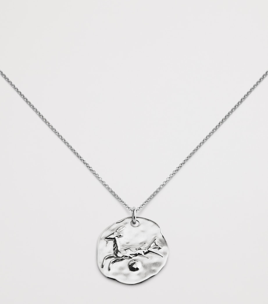 Monica Vinader Sterling Silver Capricorn Zodiac Necklace Sterling Silver Image 4