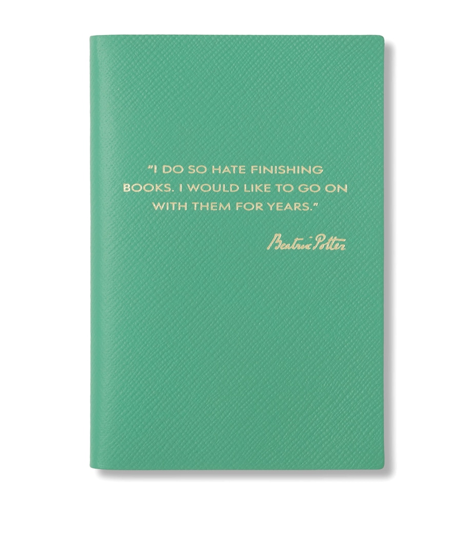 Smythson x Peter Rabbit Panama Leather Notebook Sherbet Image 1