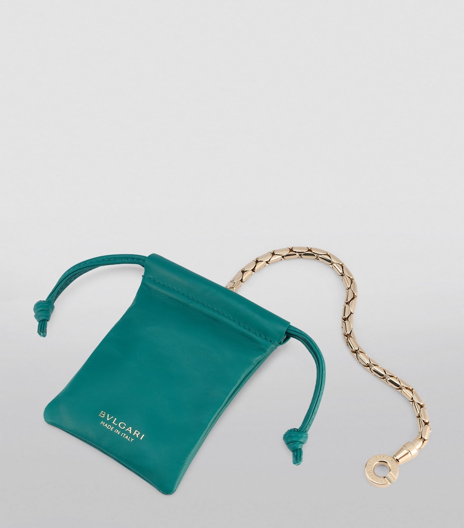 Bvlgari Leather Serpenti Baia Shoulder Bag White Image 4
