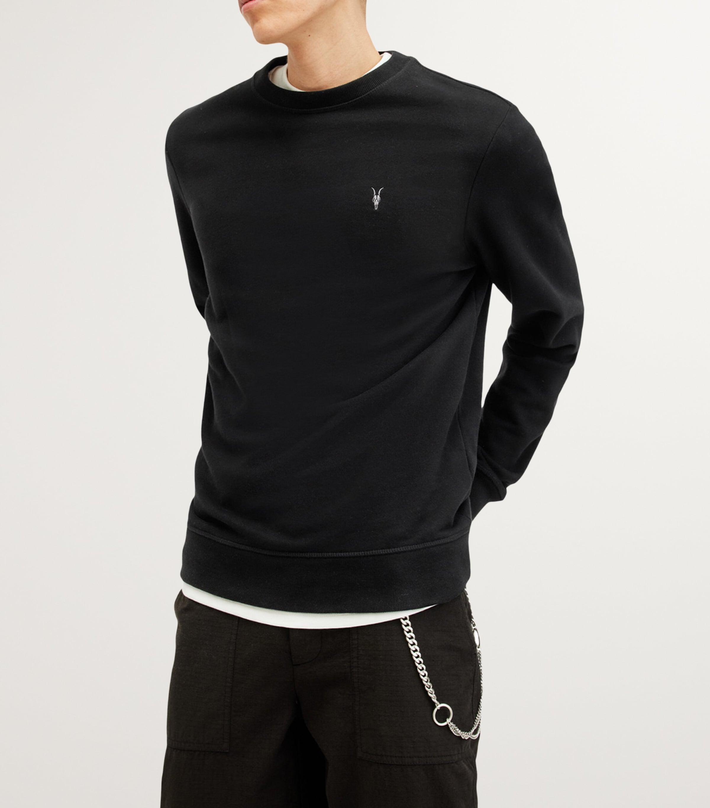 Organic Cotton Raven Sweatshirt BLACK Image 6