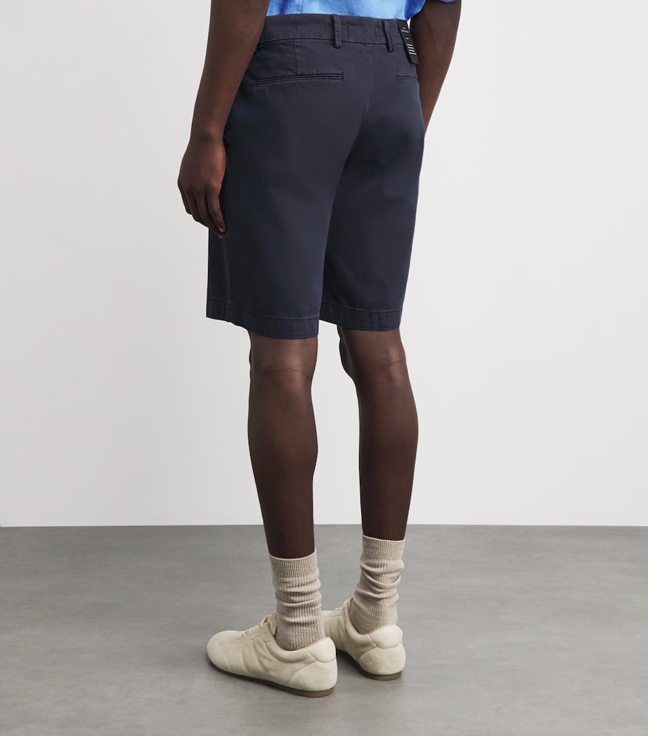 7 For All Mankind Mens Luxe Performance Chino Shorts Blue Image 5