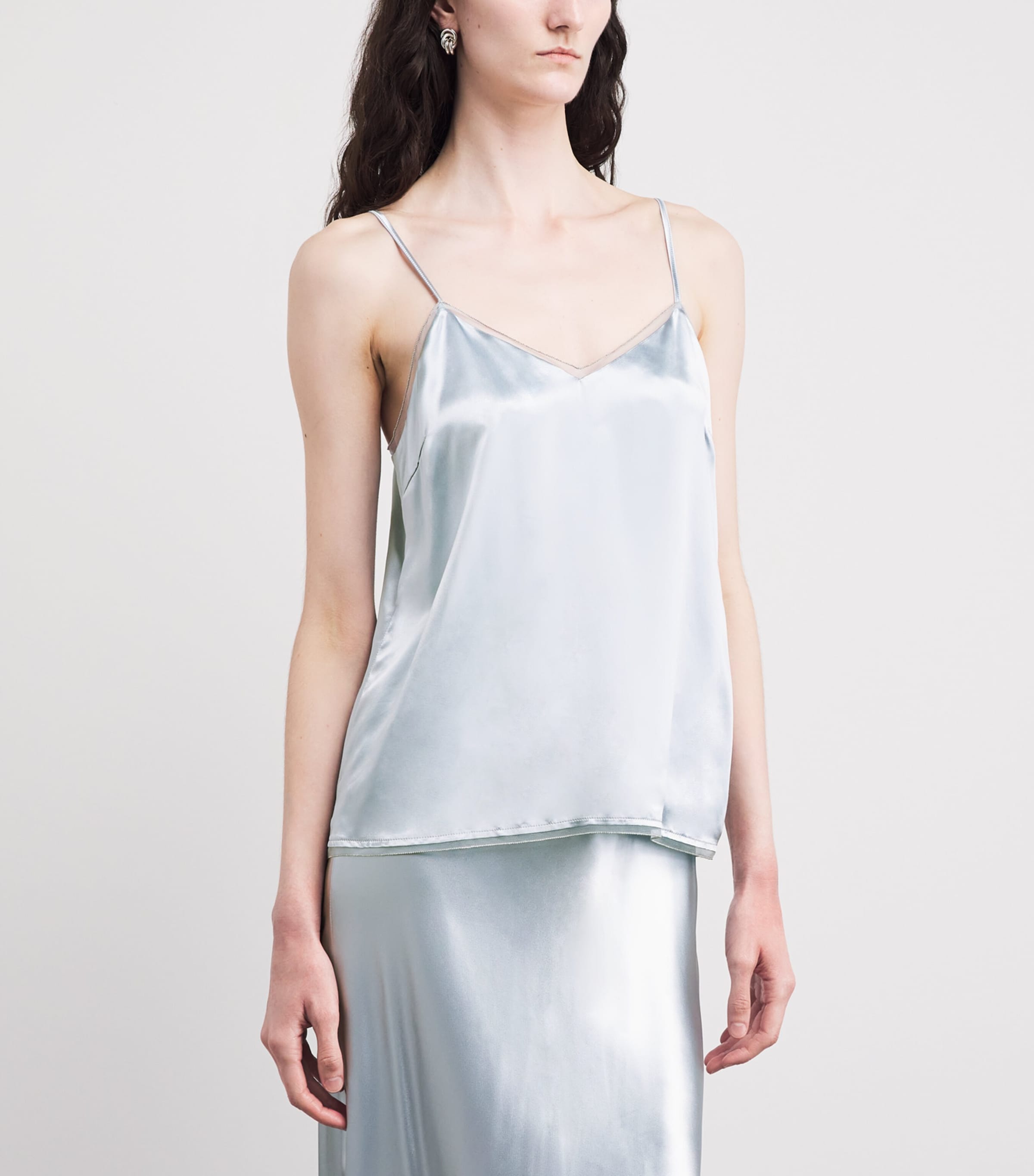 Fabiana Filippi Womens Embellished Cami Top Acqua Image 4