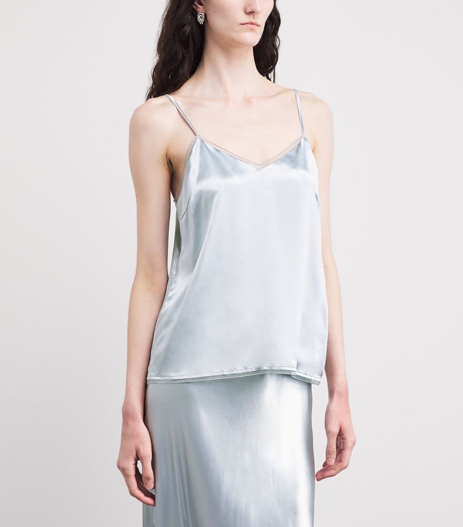 Fabiana Filippi Womens Embellished Cami Top Acqua Image 4