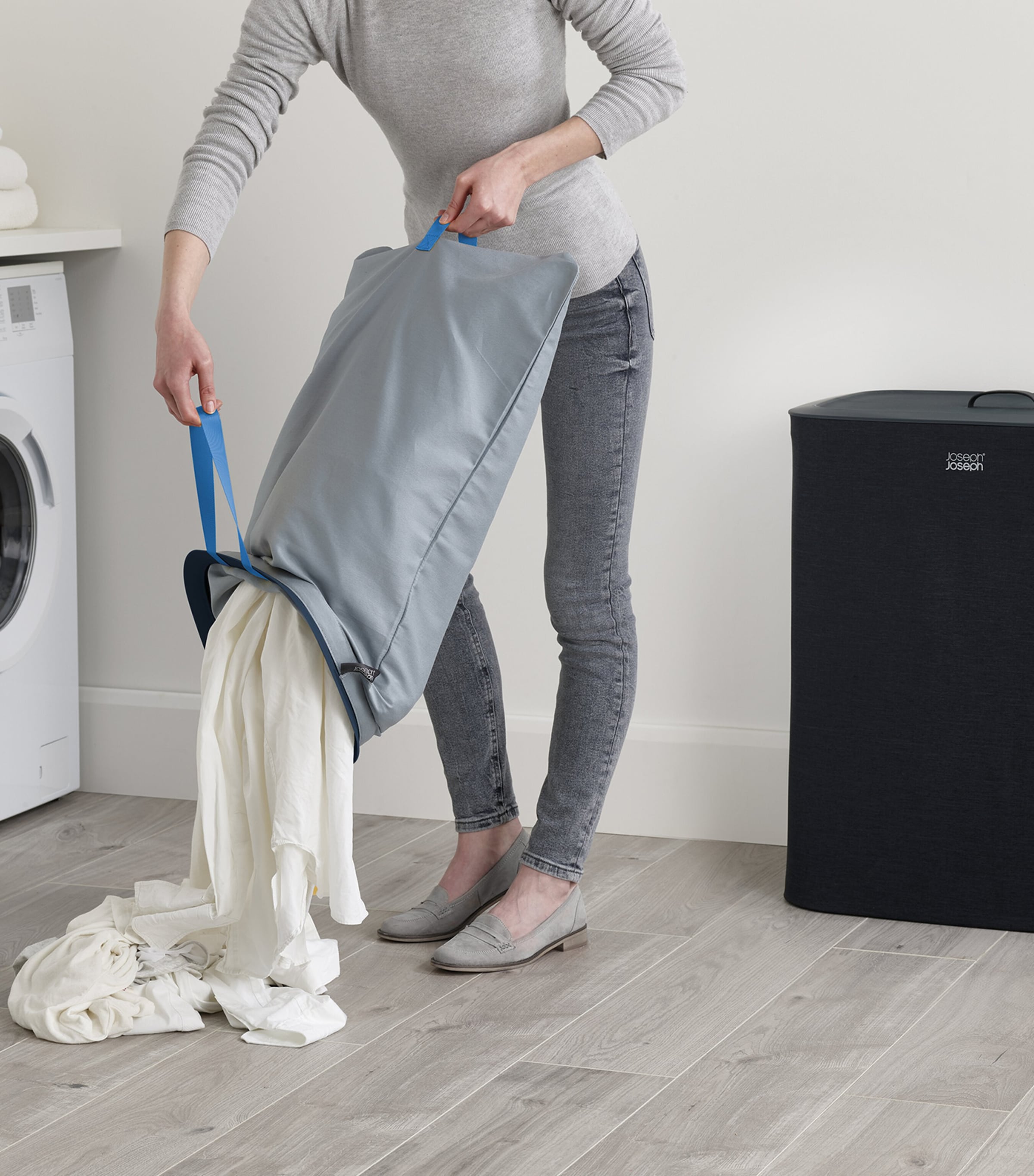 Tota Laundry Separation Basket (90L) BLACK Image 3