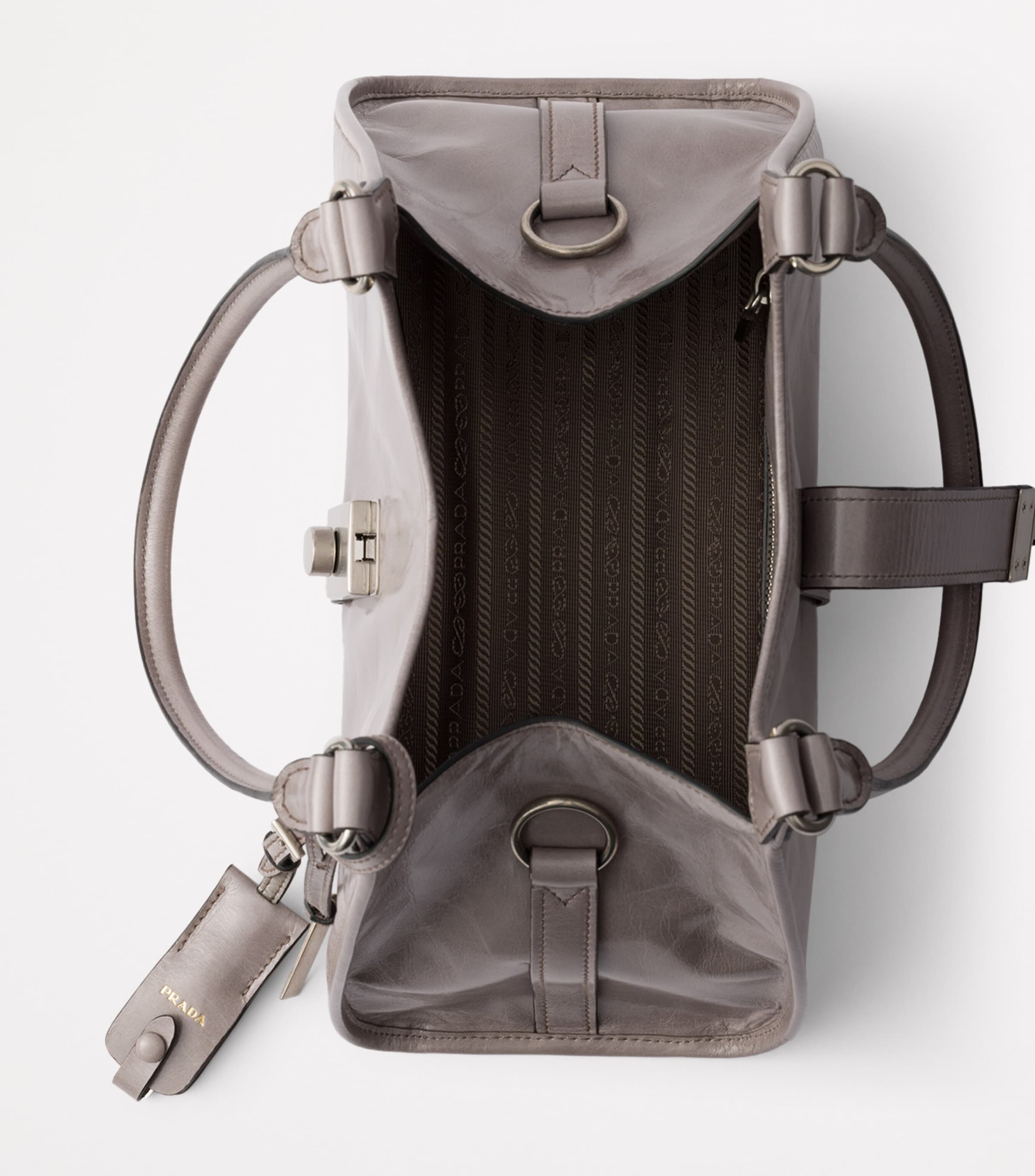 Medium Leather Tote Bag F03SF Image 4