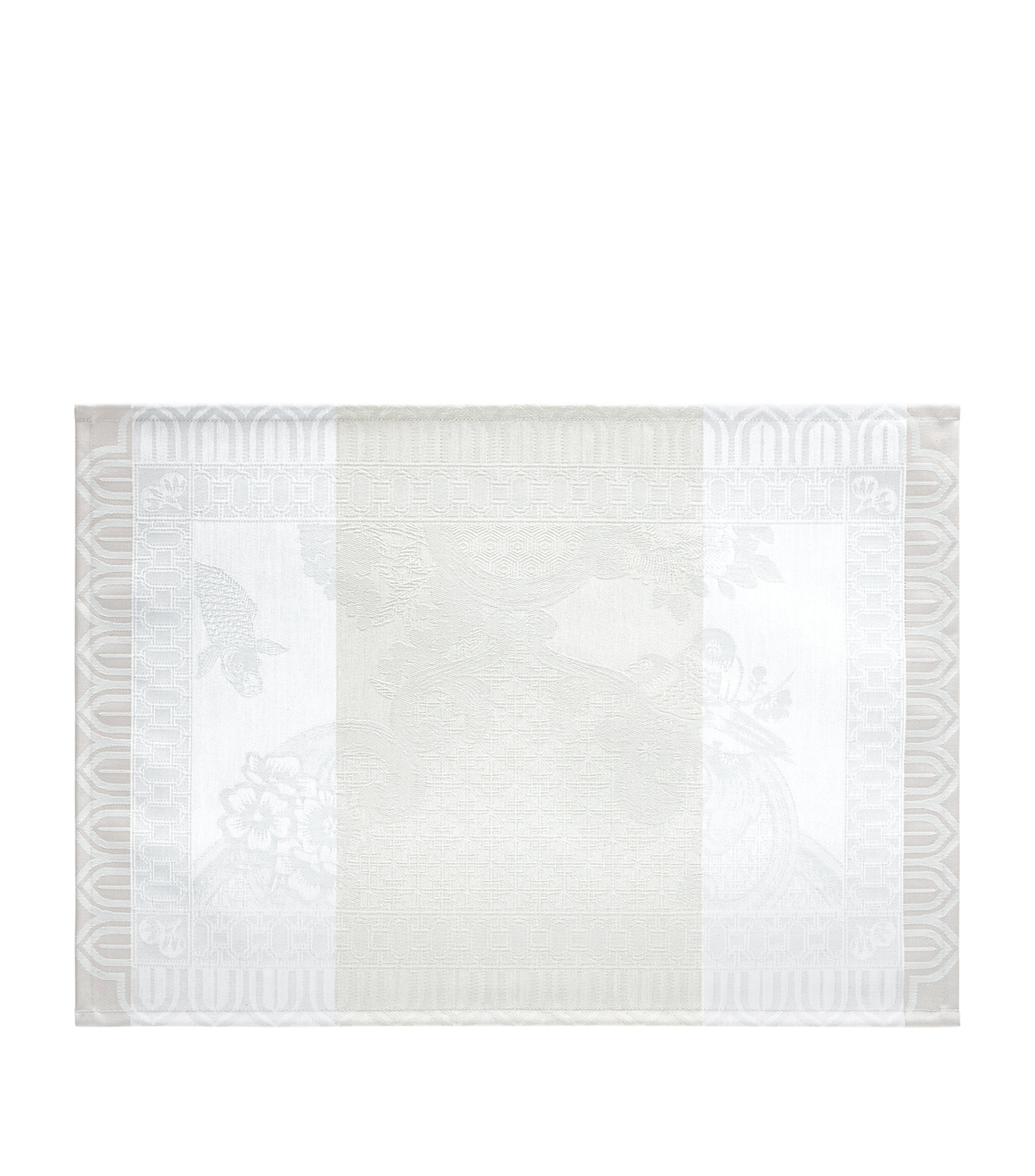 Le Jacquard Français Cotton Promenade Impériale Placemat (50cm x 36cm) Grey Image 1