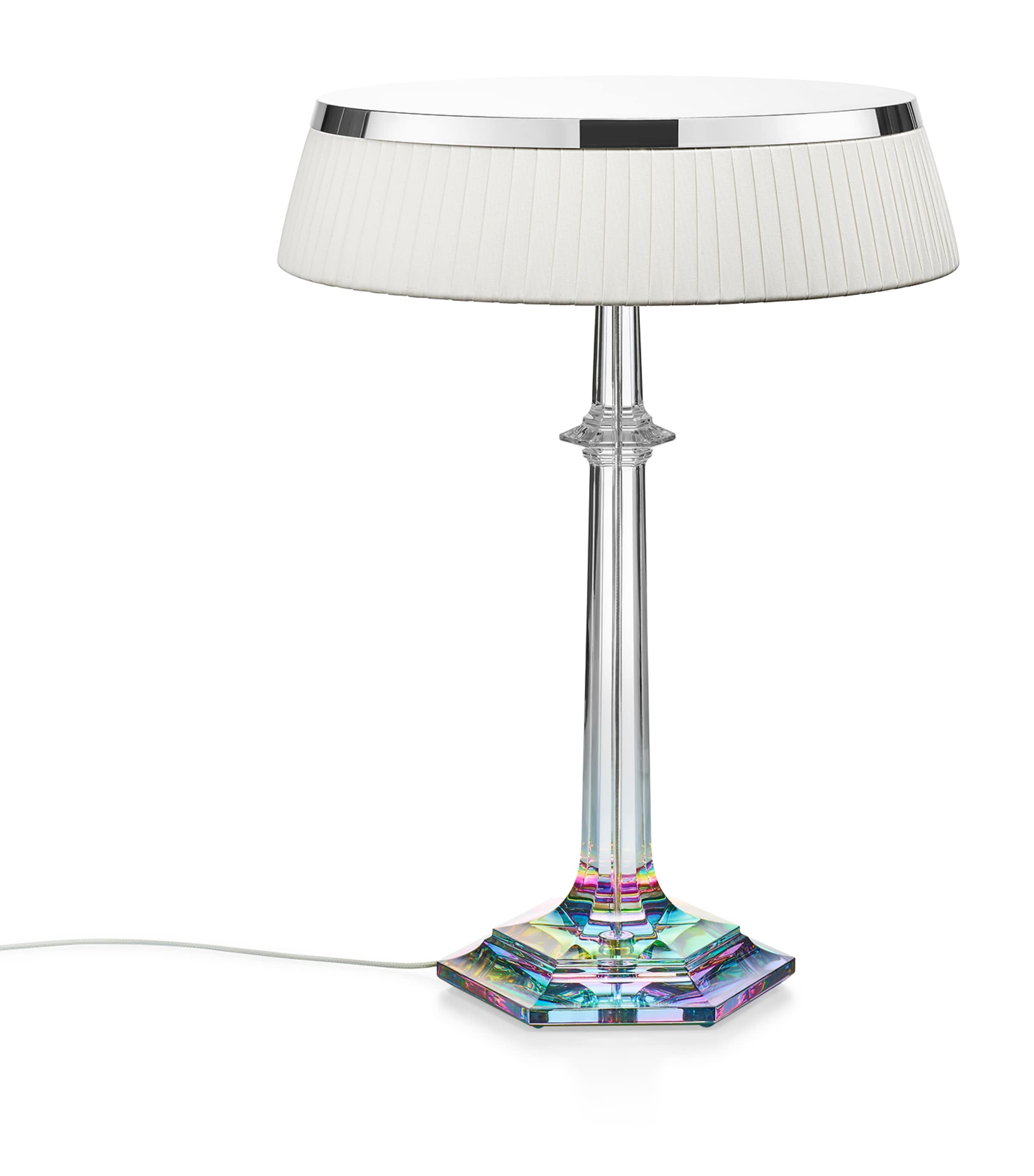 Baccarat Bon Jour Versailles Iridescent Lamp, 16.5" In Clear