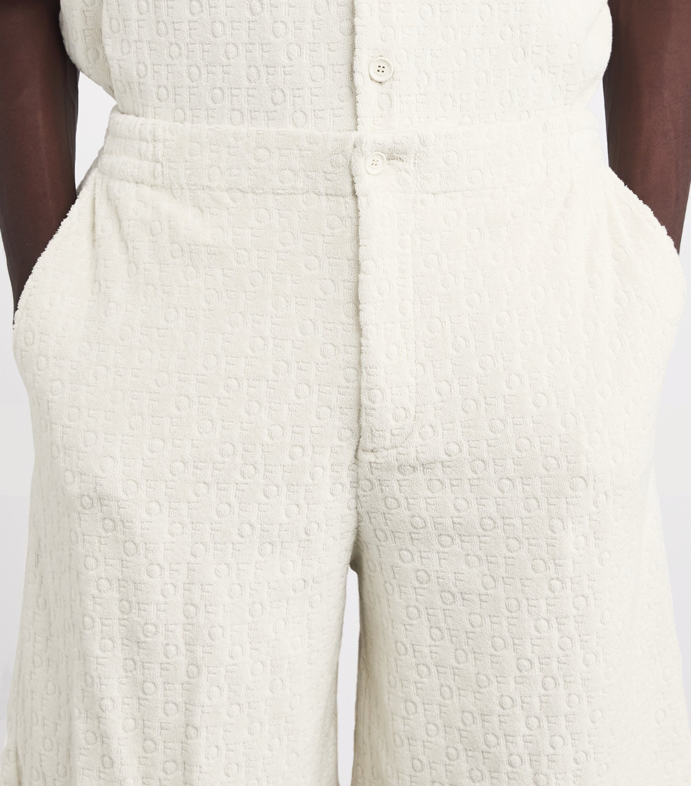 Terry Logo Shorts CREAM Image 6