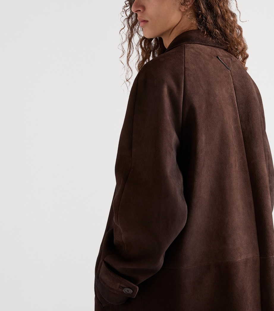 Suede Trench Coat F0003 Image 3