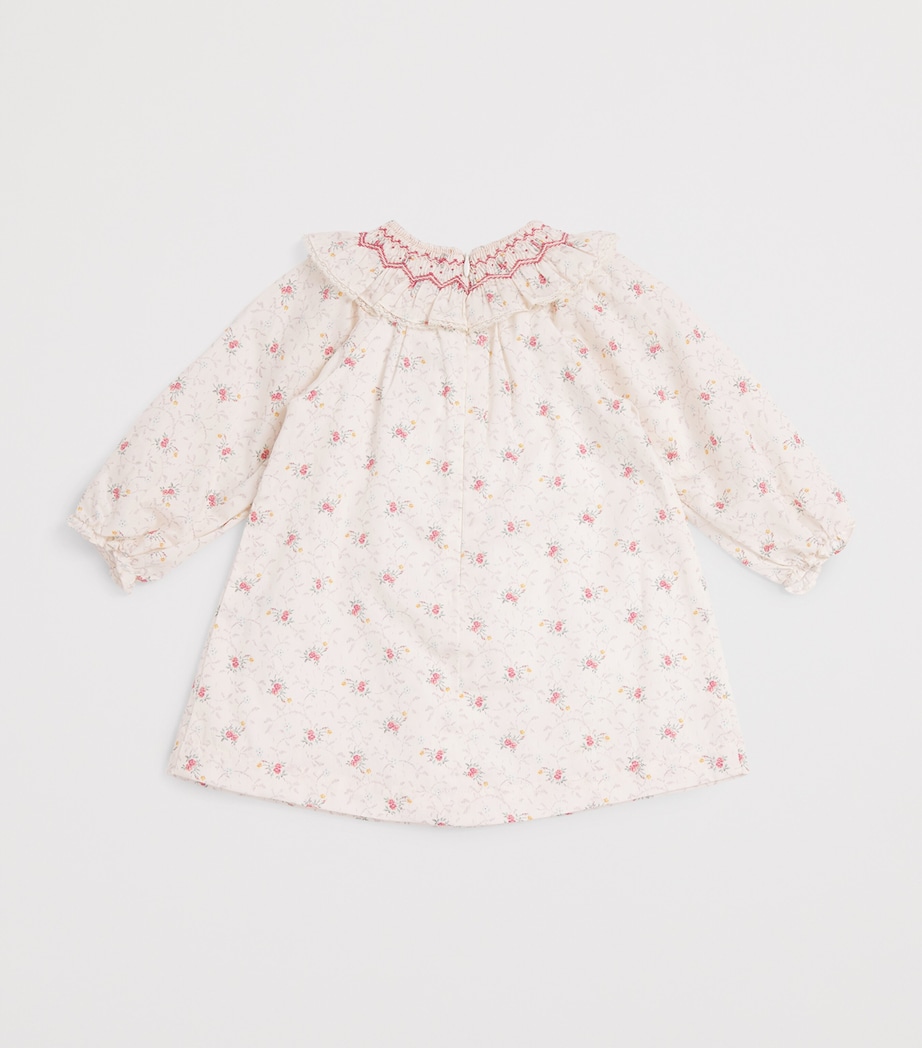 Floral Print Smock Dress (1-24 Months) 13NACRE Image 2